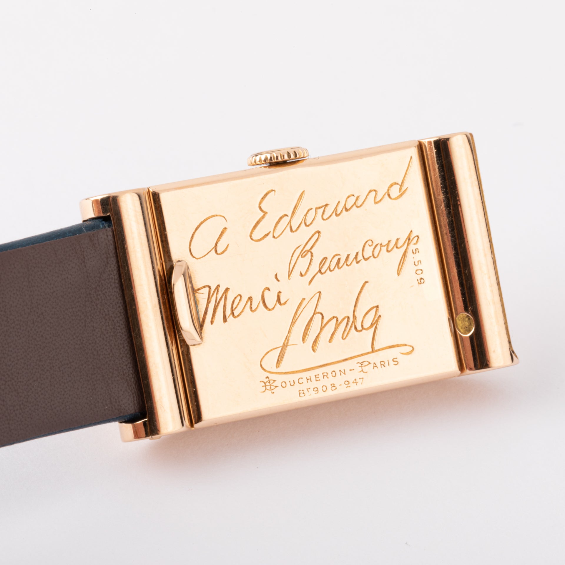Boucheron watch signed by Bing Crosby