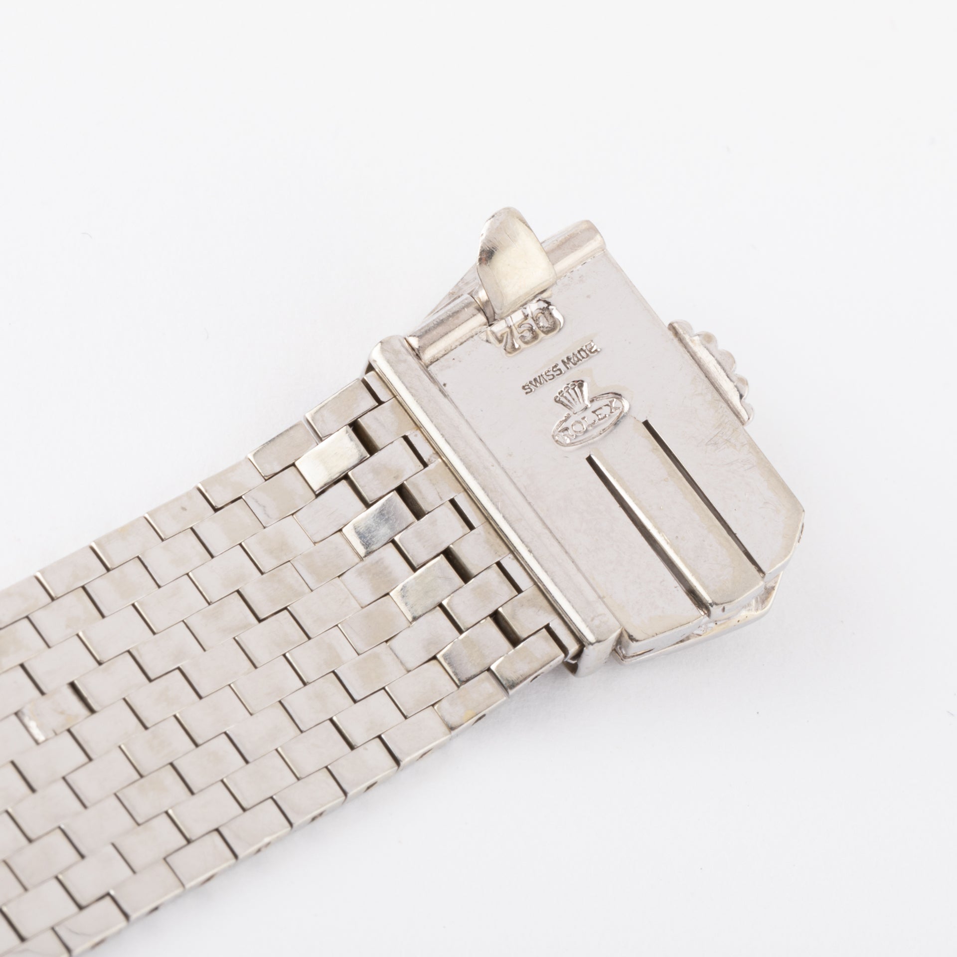 Rolex, a vintage watch in white gold and diamonds.