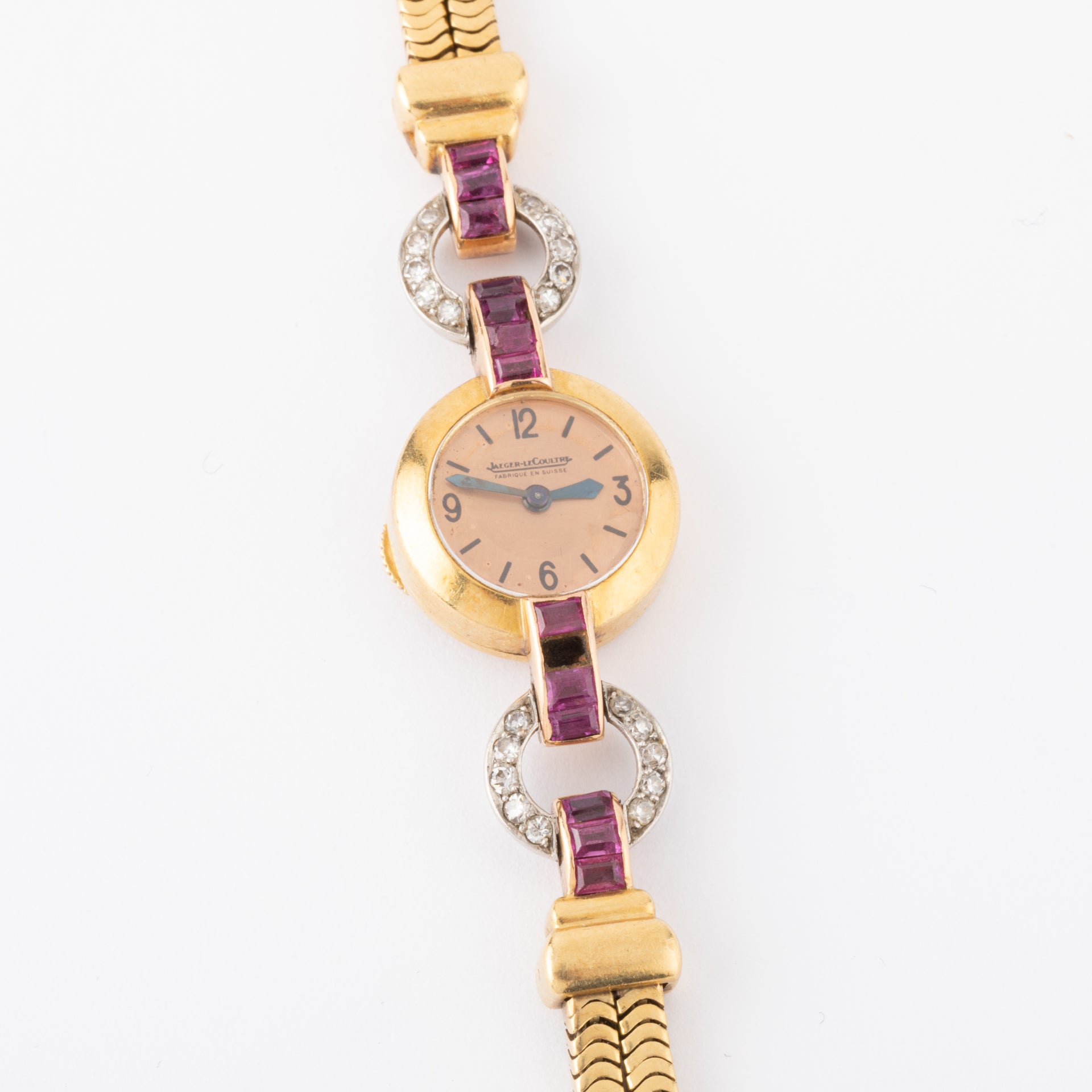 Montre Jaeger-Lecoultre années 40 en or.