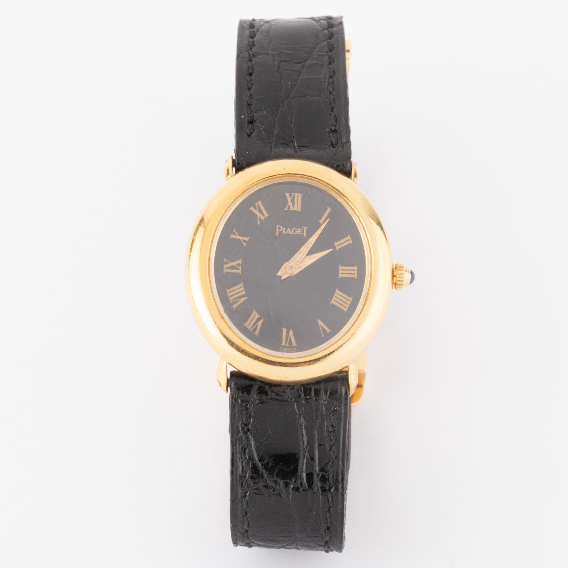 Piaget vintage cadran ovale or jaune