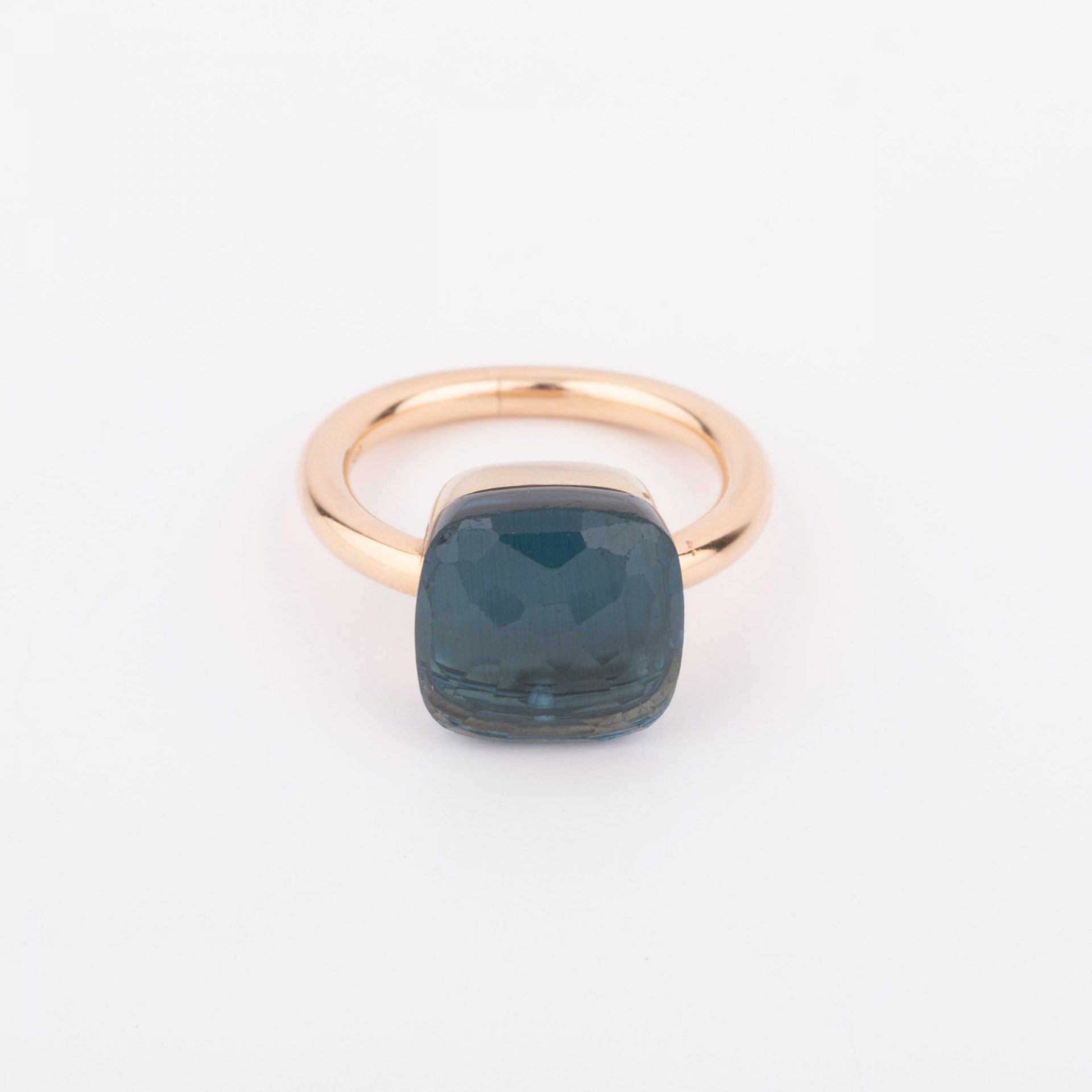 Pomellato, bague nudo XL en topaze bleue london blue
