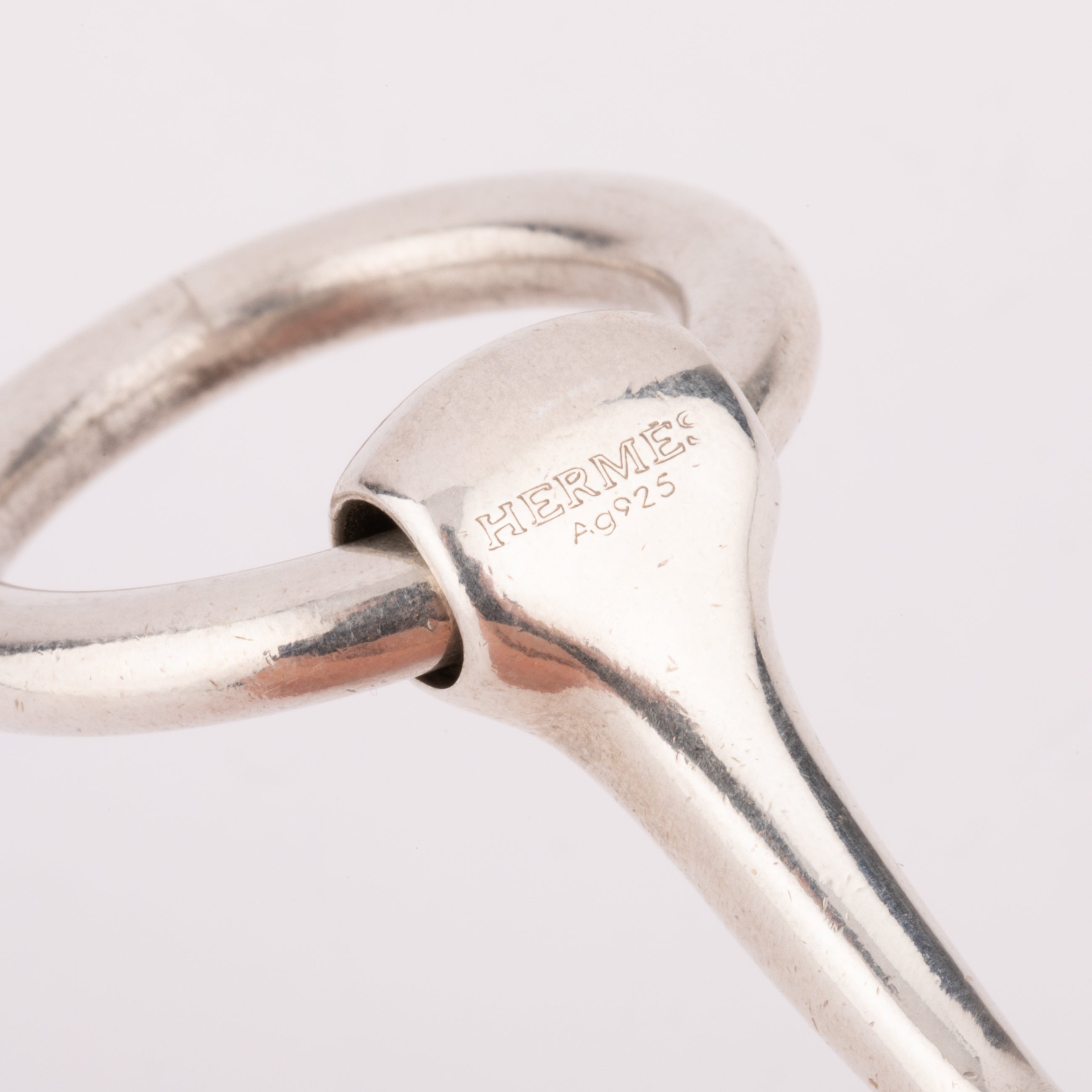 Bracelet from the house of Hermès in silver, Mors model