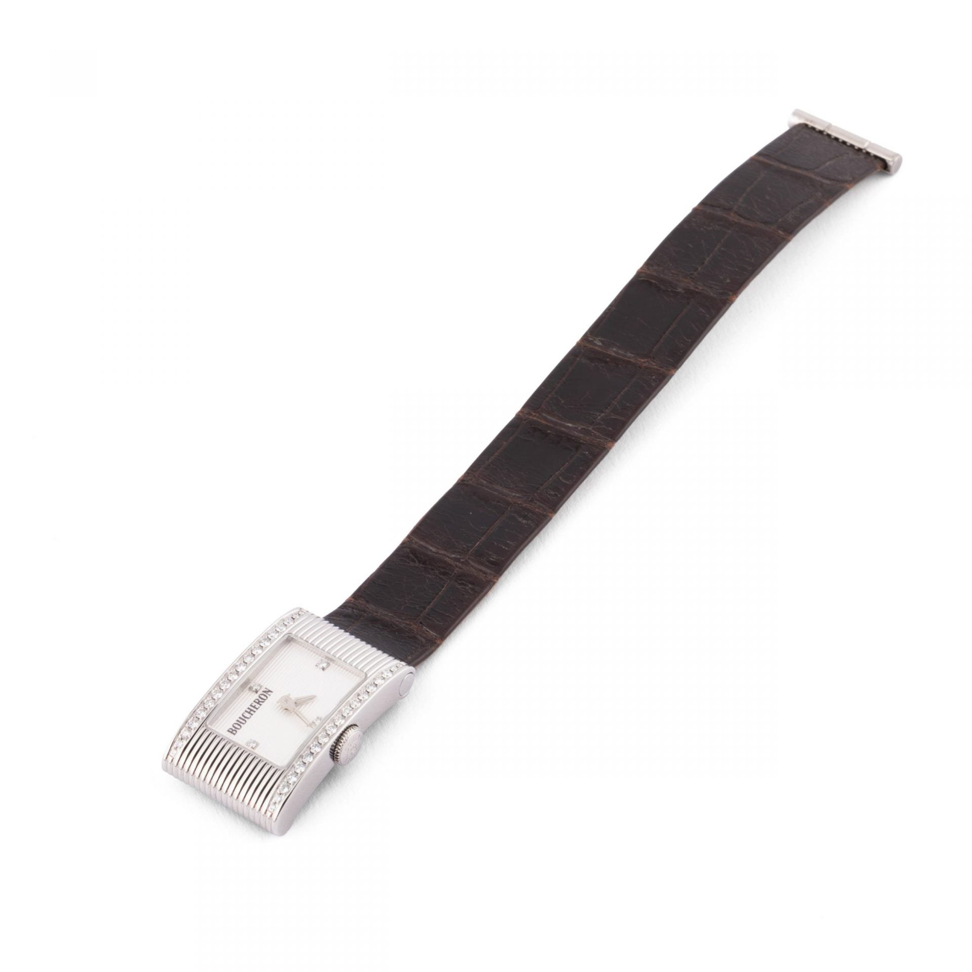 Montre rectangulaire en acier Boucheron collection Reflet