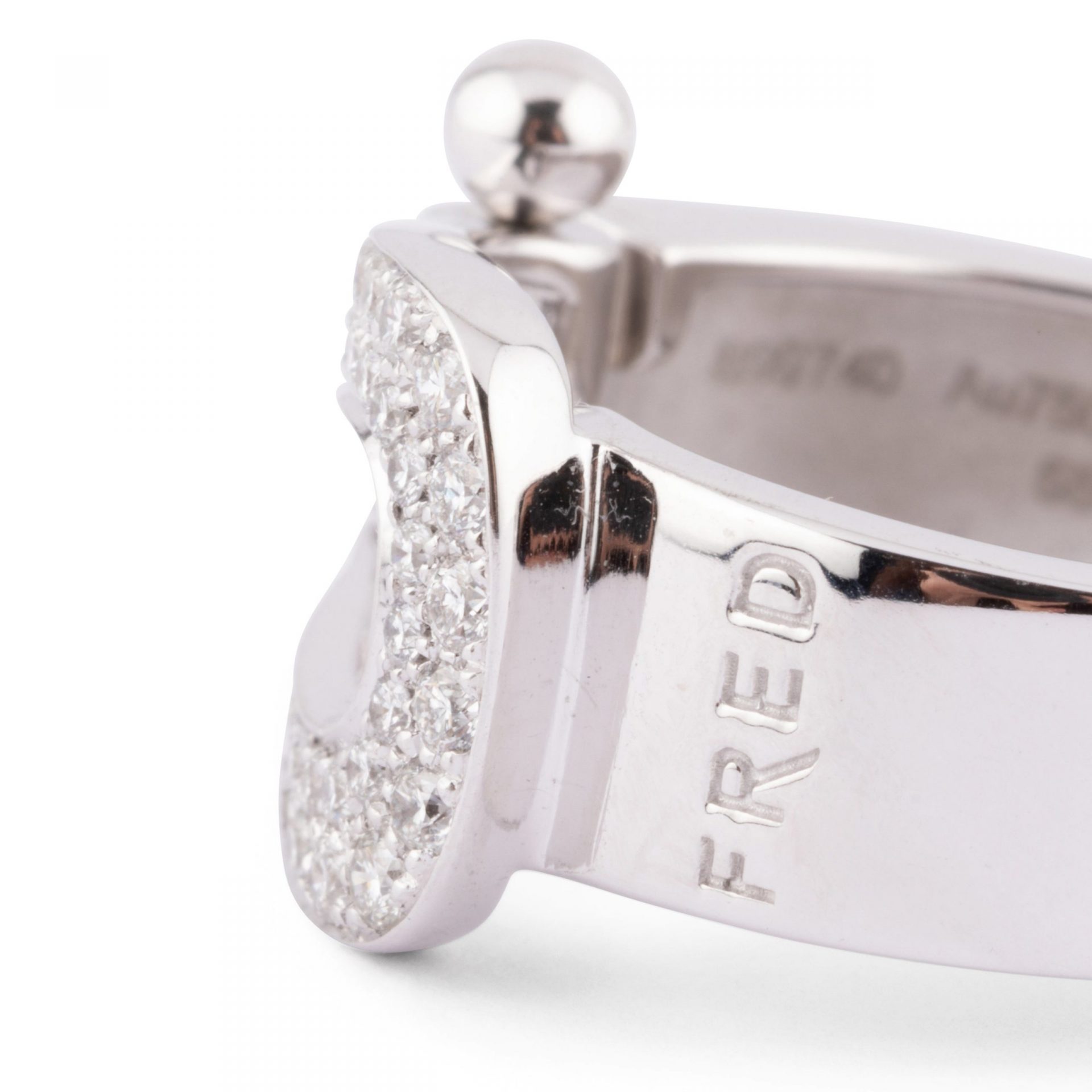 Fred, Force 10 ring in white gold and diamonds