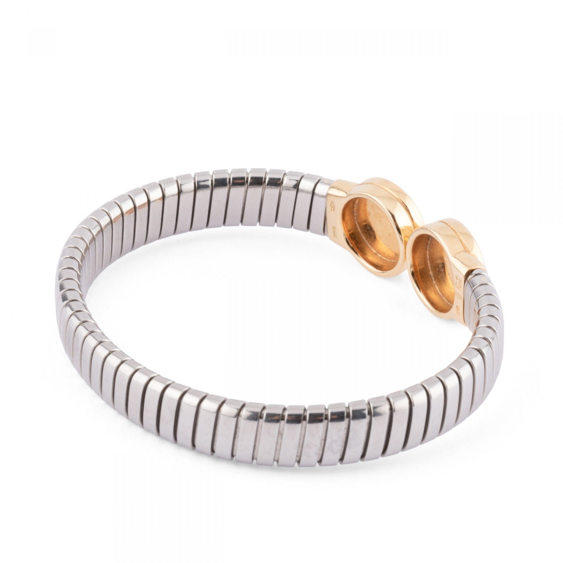 Gold and steel bracelet from Bvlgari