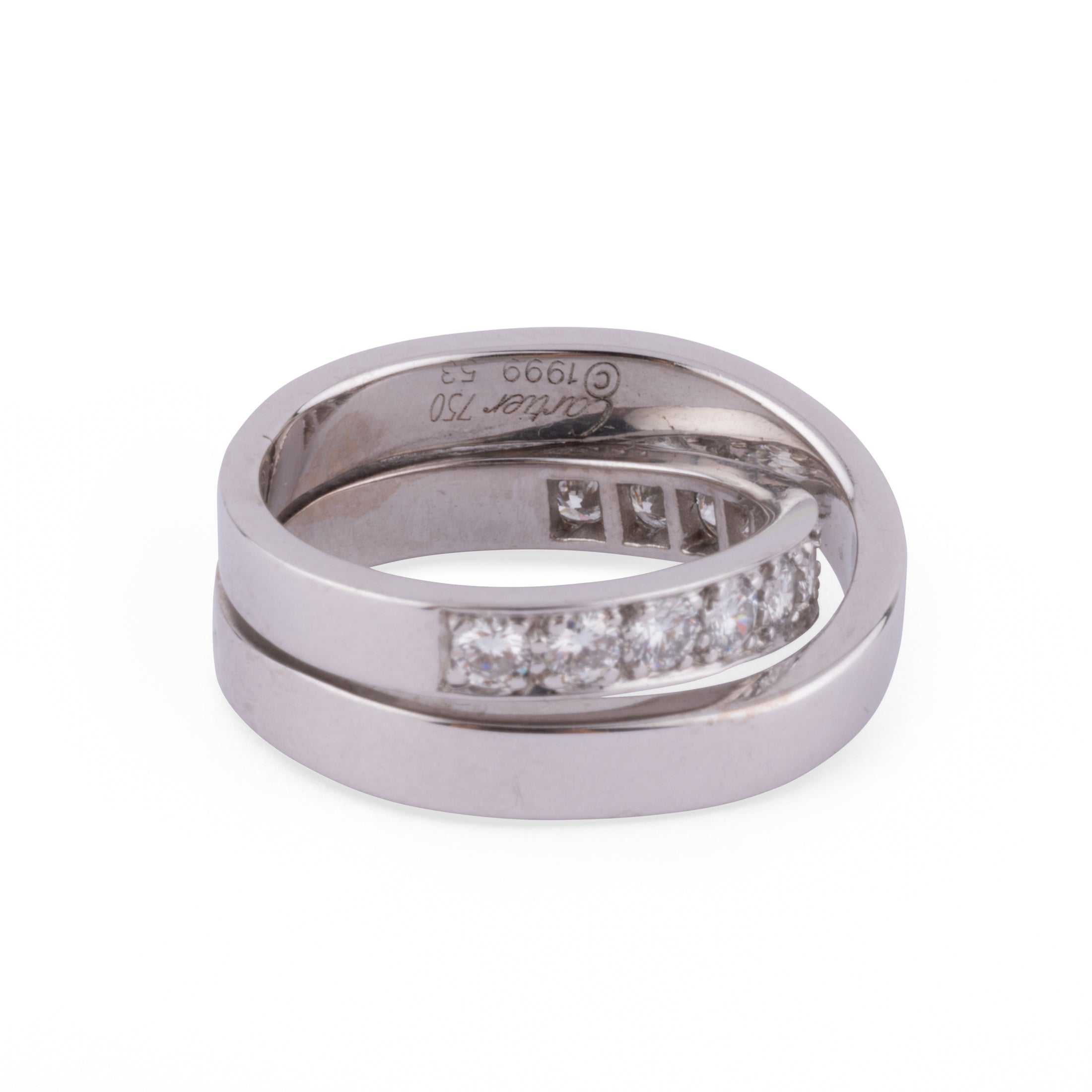 White gold and diamond ring from Cartier, Nouvelle Vague model