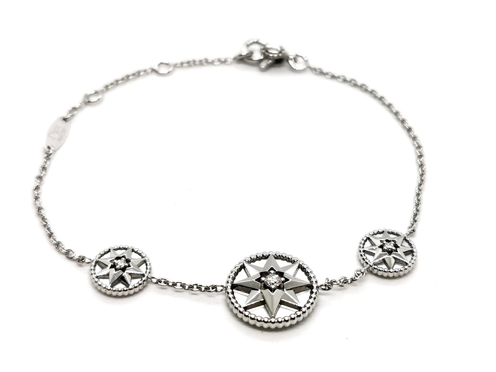 Dior Bracelet Rose des vents Or blanc Diamant