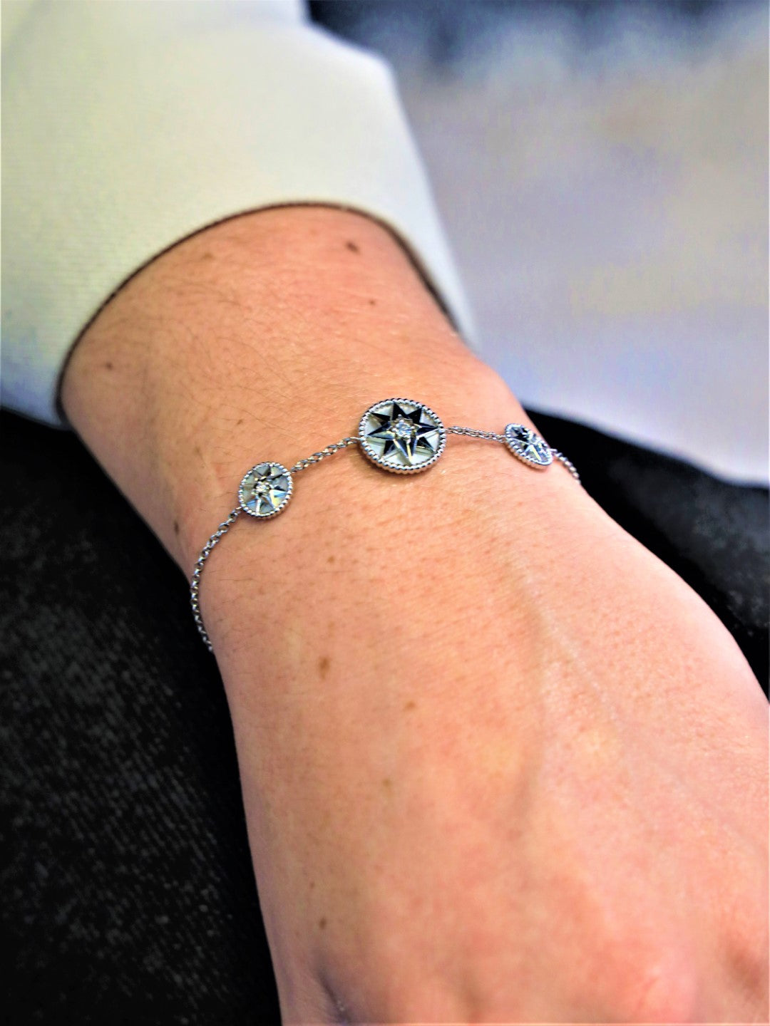 Dior Bracelet Rose des vents Or blanc Diamant