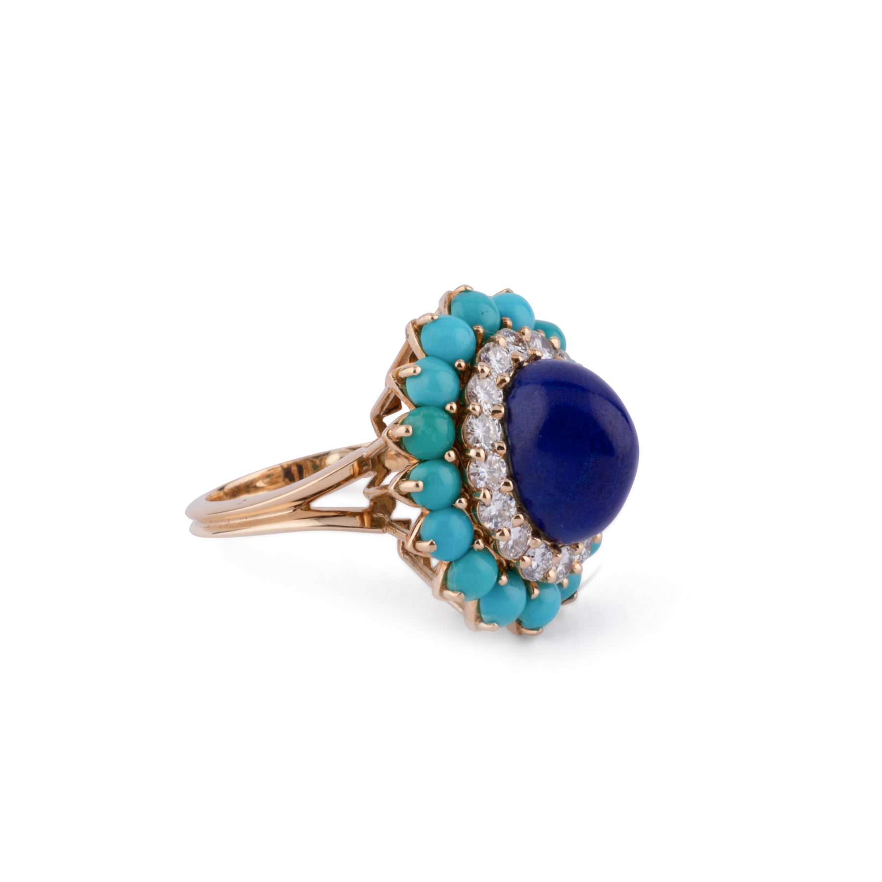 Yellow gold cocktail ring from Boucheron