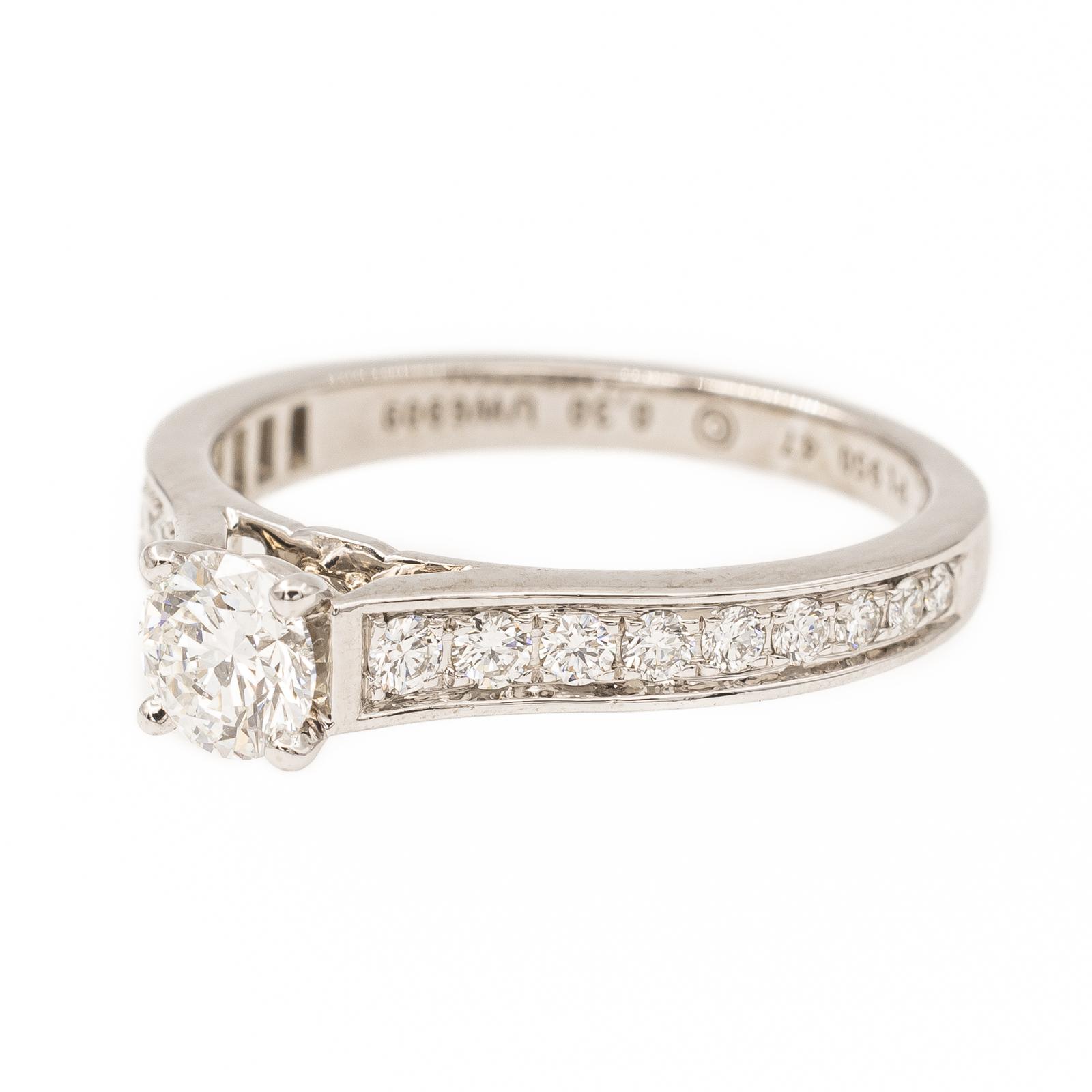 Cartier Solitaire Ring 1895 Platinum Diamond