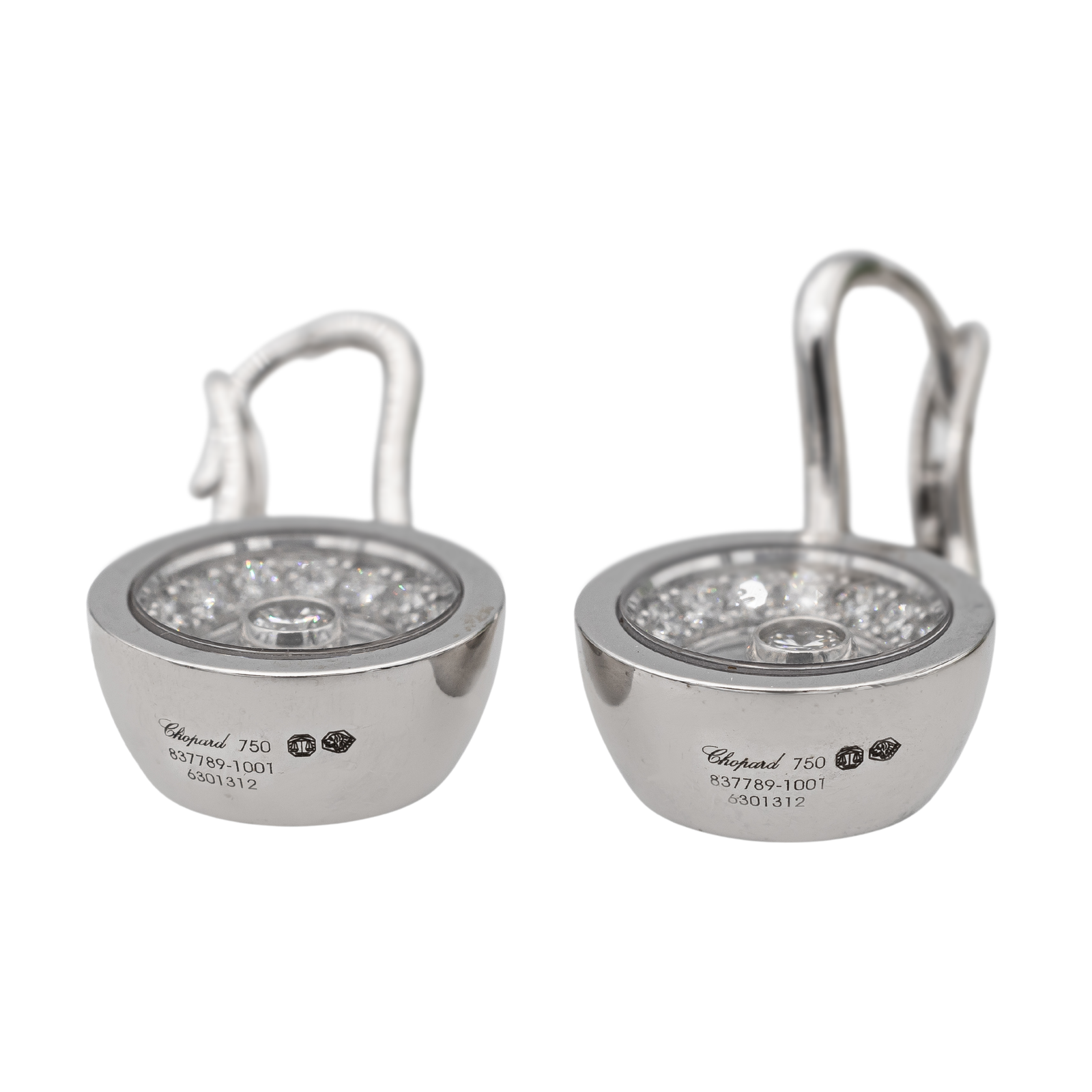 Chopard Happy Diamonds Earrings White Gold Diamond