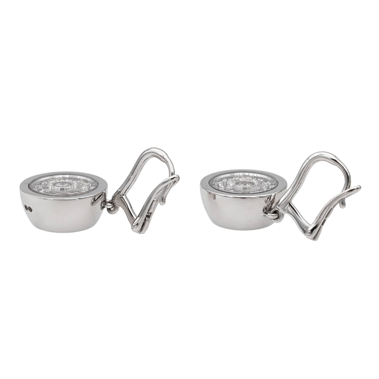 Chopard Happy Diamonds Earrings White Gold Diamond