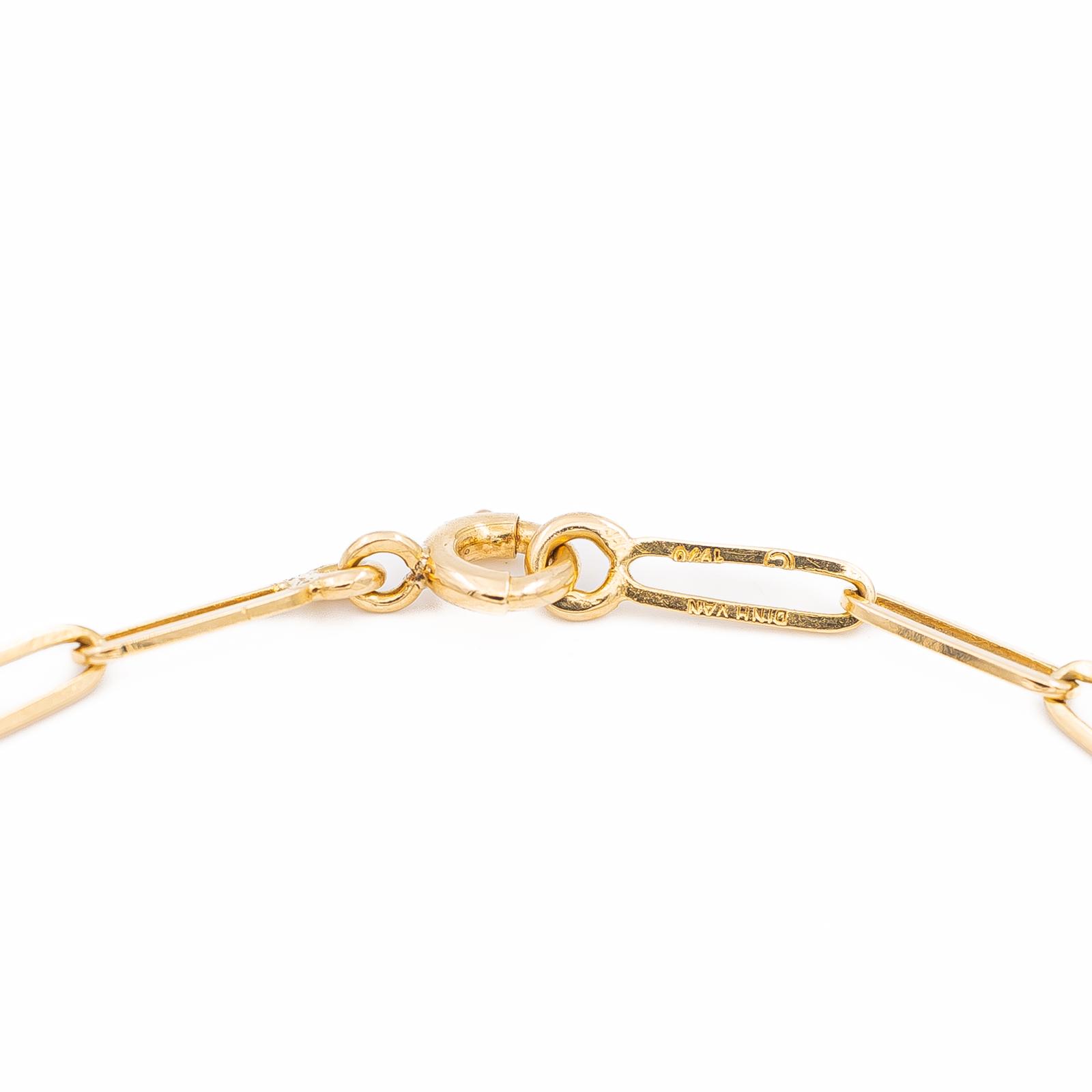Dinh Van Yellow Gold Target Bracelet
