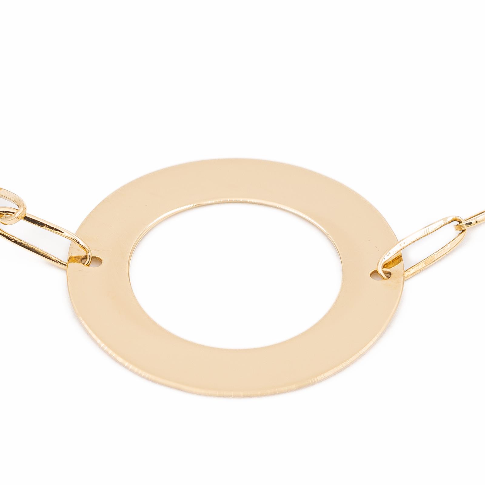 Dinh Van Yellow Gold Target Bracelet