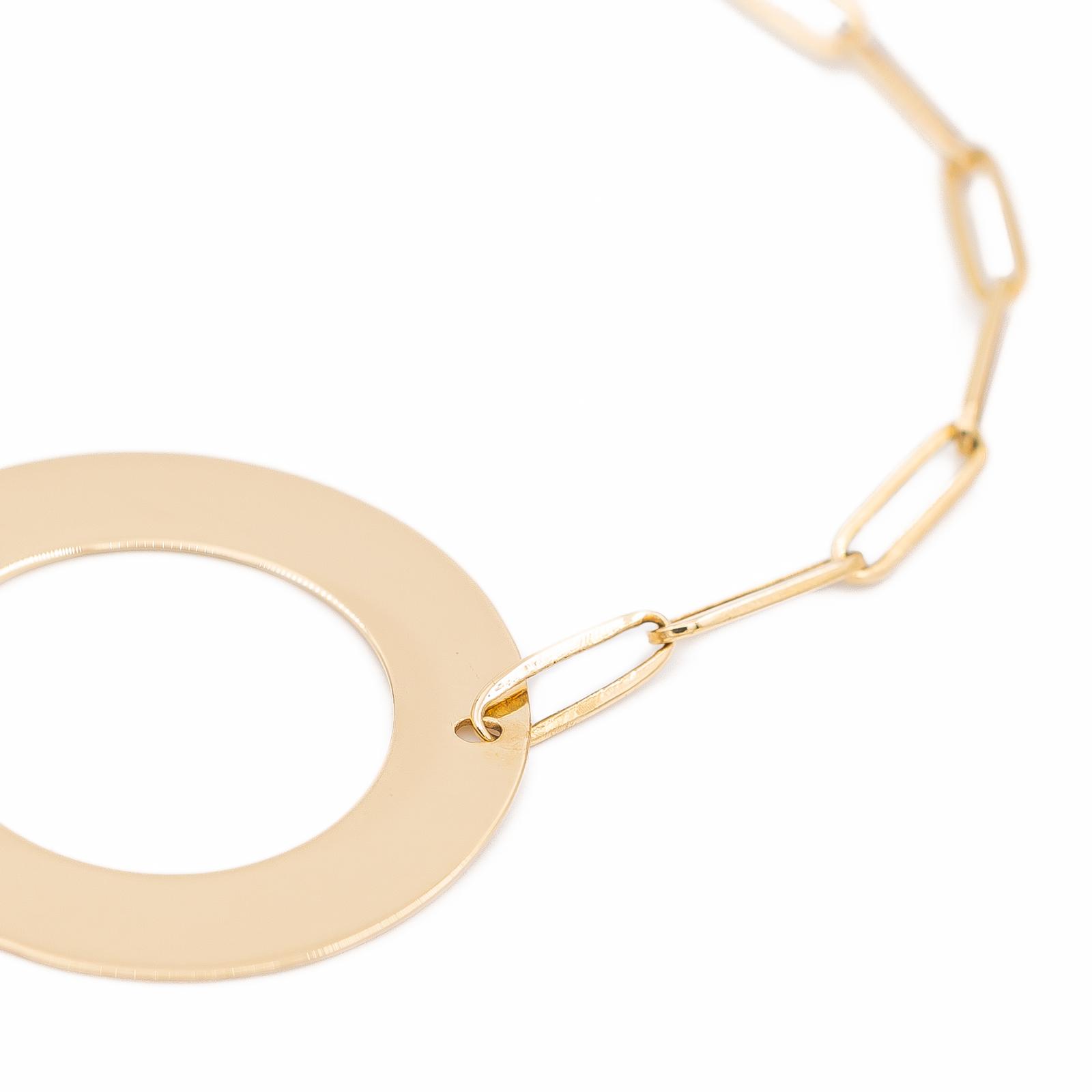 Dinh Van Yellow Gold Target Bracelet