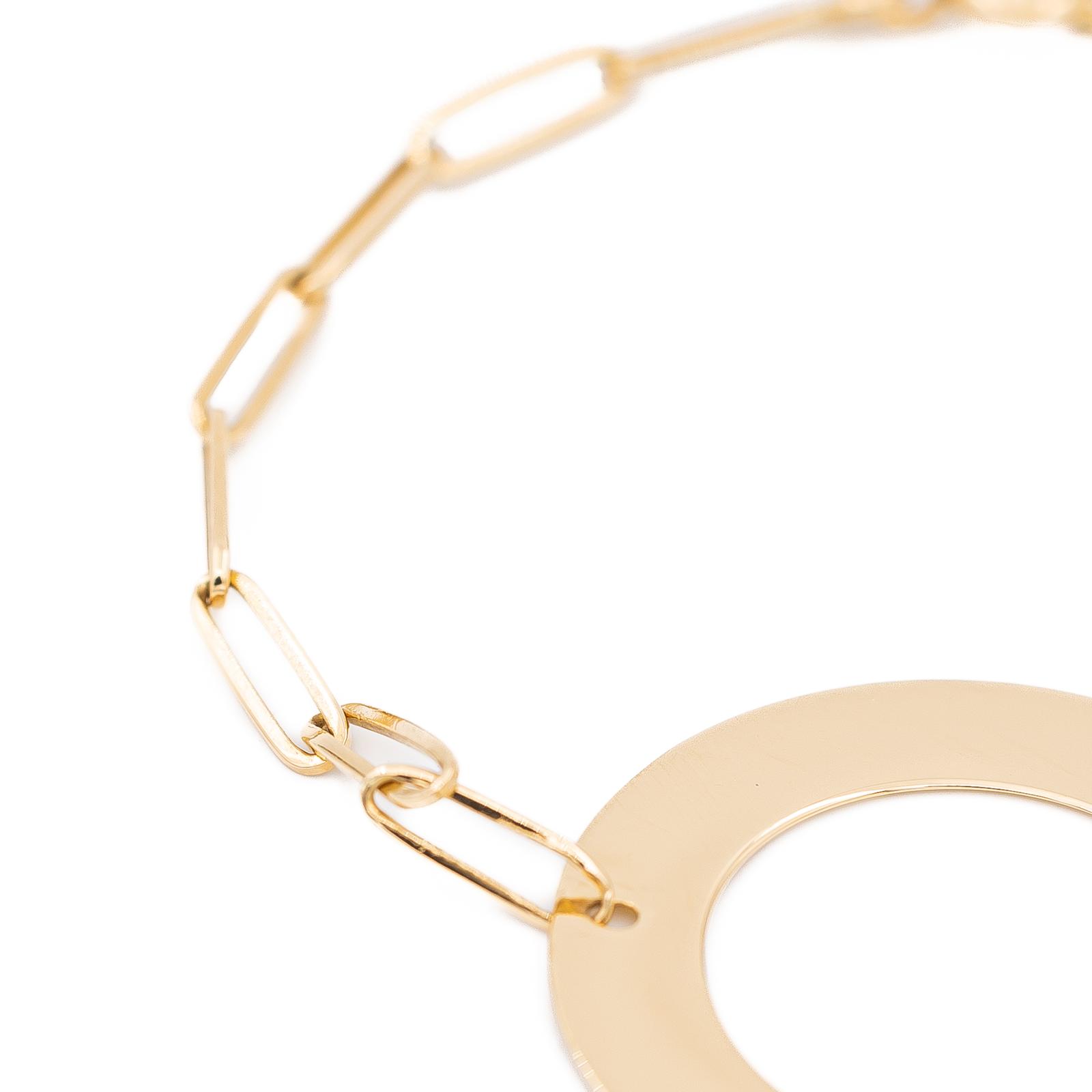 Dinh Van Yellow Gold Target Bracelet
