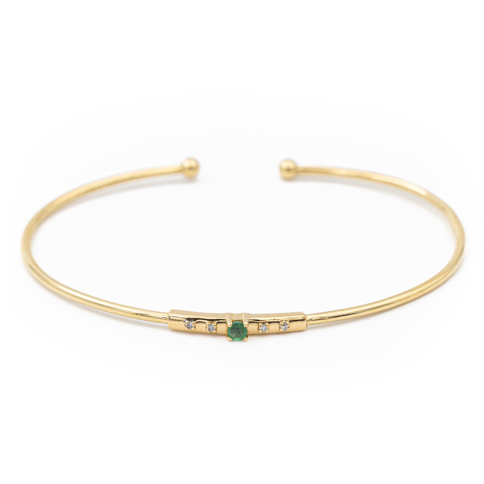 Mauboussin Bracelet Capsule d'émotions Or jaune Emeraude