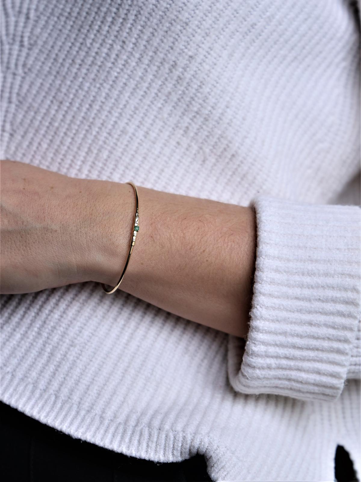 Mauboussin Bracelet Capsule d'émotions Or jaune Emeraude