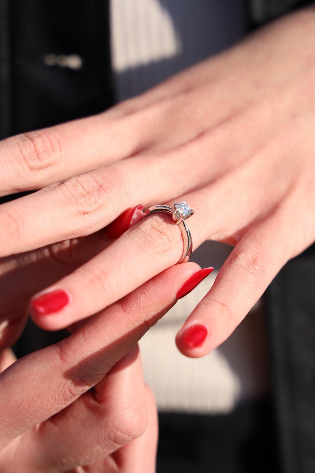 Diamani Bague Solitaire  Or blanc Diamant