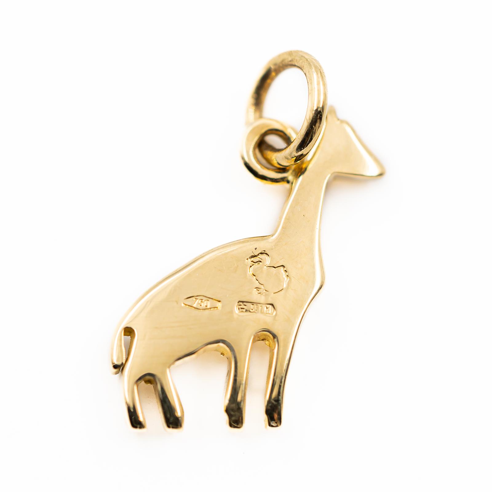Dodo Pomellato Yellow Gold Giraffe Pendant