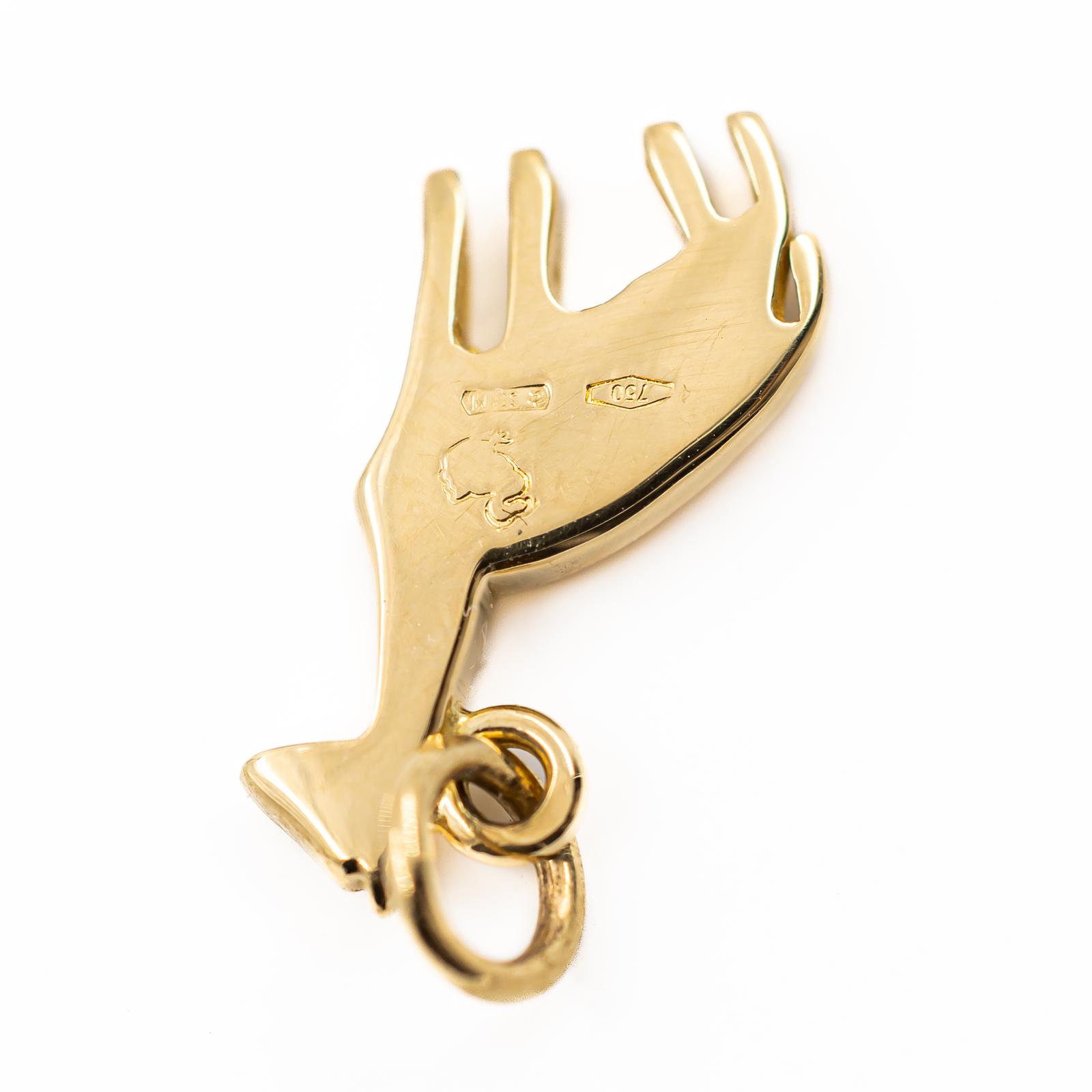 Dodo Pomellato Yellow Gold Giraffe Pendant