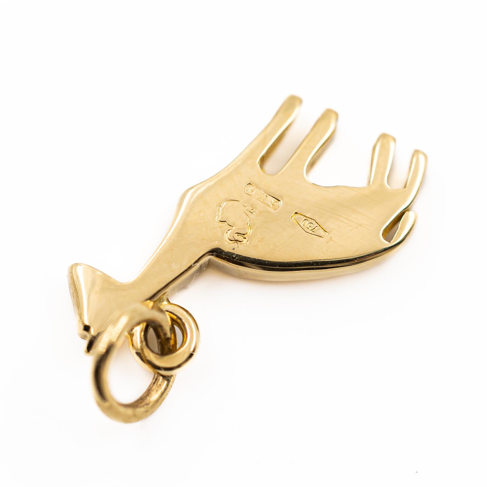 Dodo Pomellato Yellow Gold Giraffe Pendant
