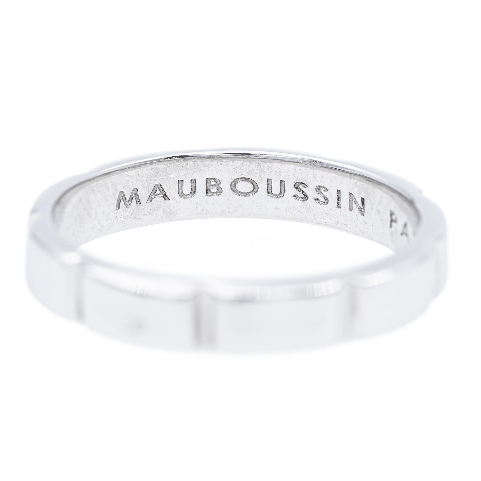 Mauboussin Love of my life wedding ring White gold