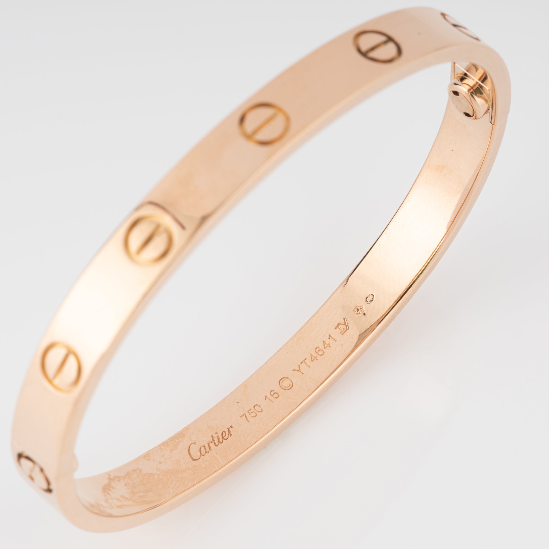 Rose gold bracelet from the Cartier Love collection, large model
