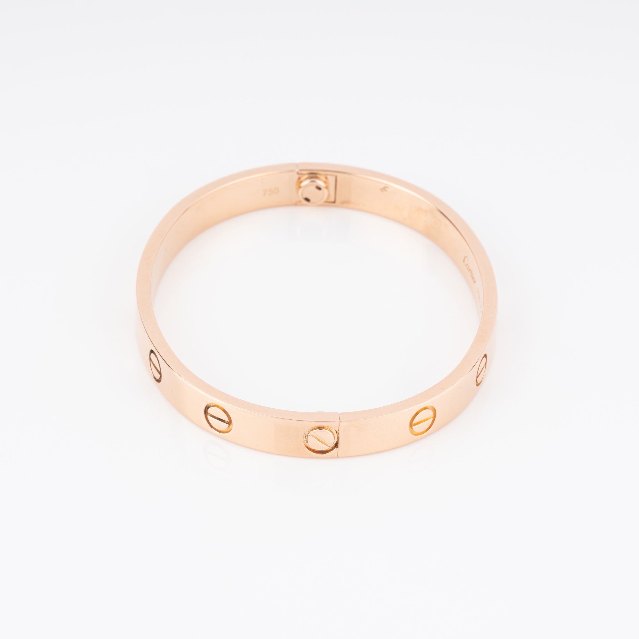 Rose gold bracelet from the Cartier Love collection, large model