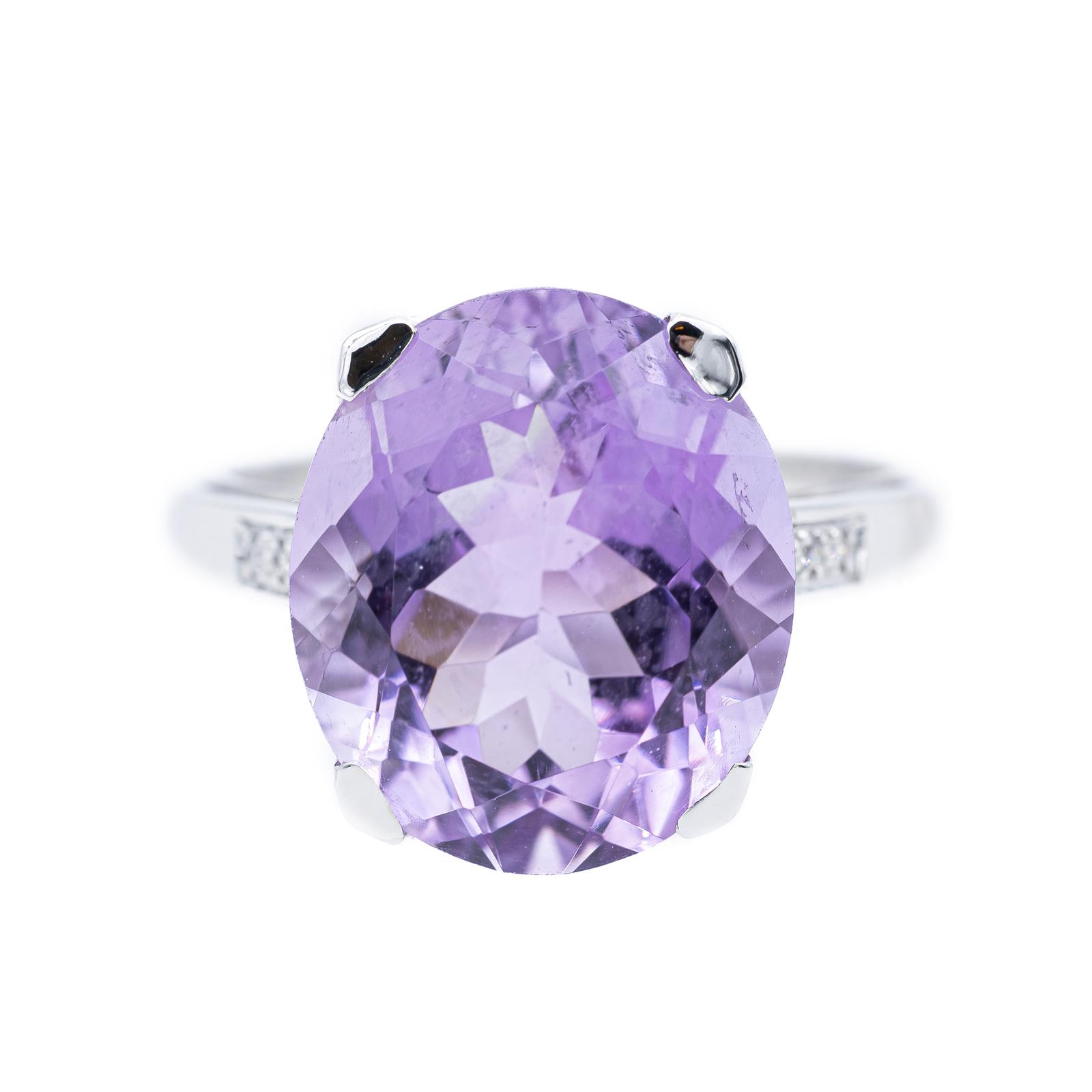 Mauboussin Bague Cocktail Mon bébé d'Amour Or blanc Améthyste