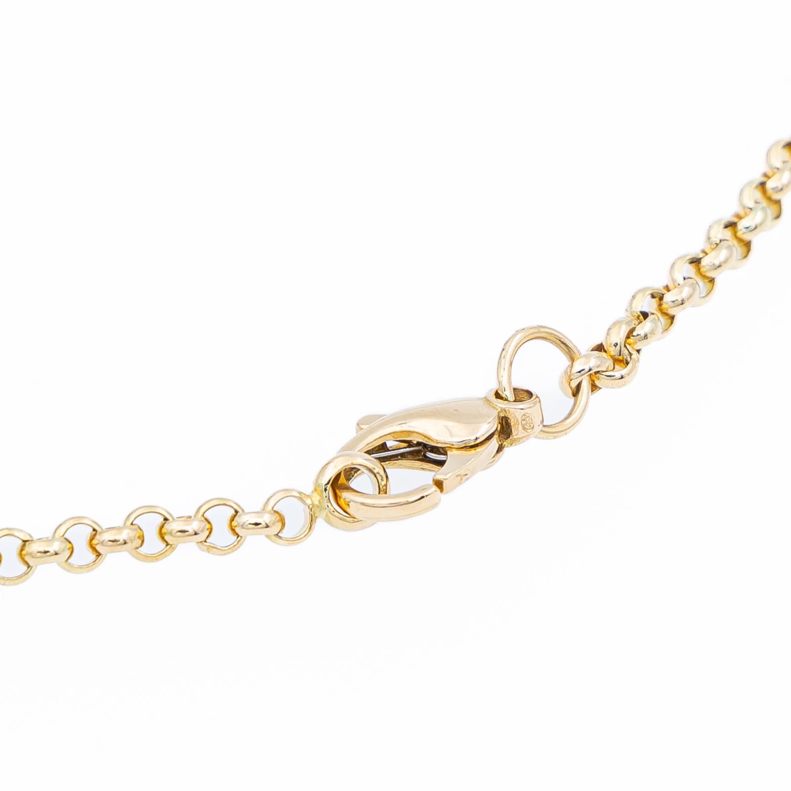 Fred Yellow Gold Diamond Chain Link Necklace