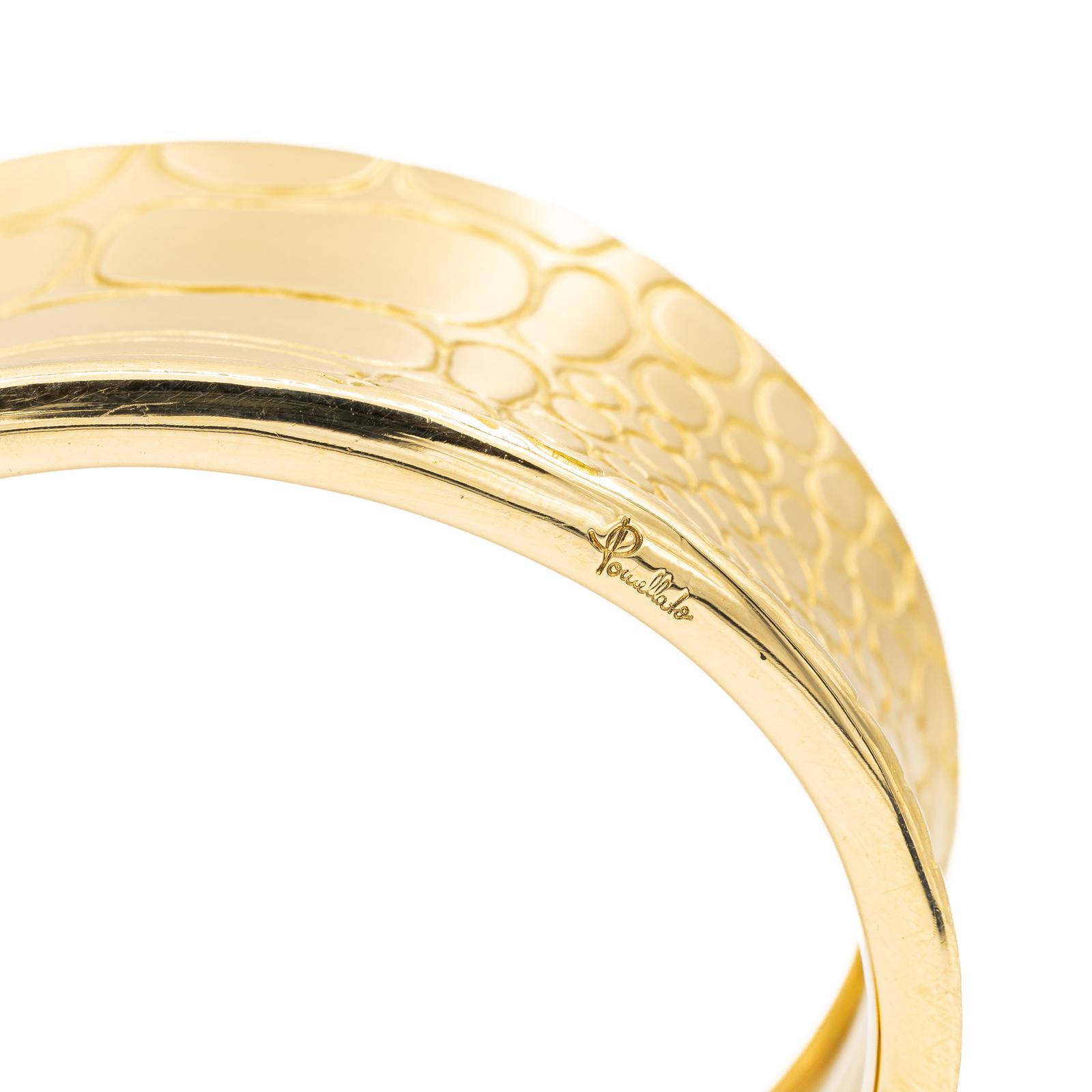 Pomellato Cocco Cuff Bracelet Yellow gold