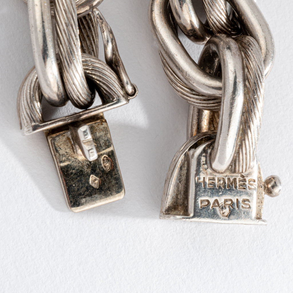 Hermès silver bracelet