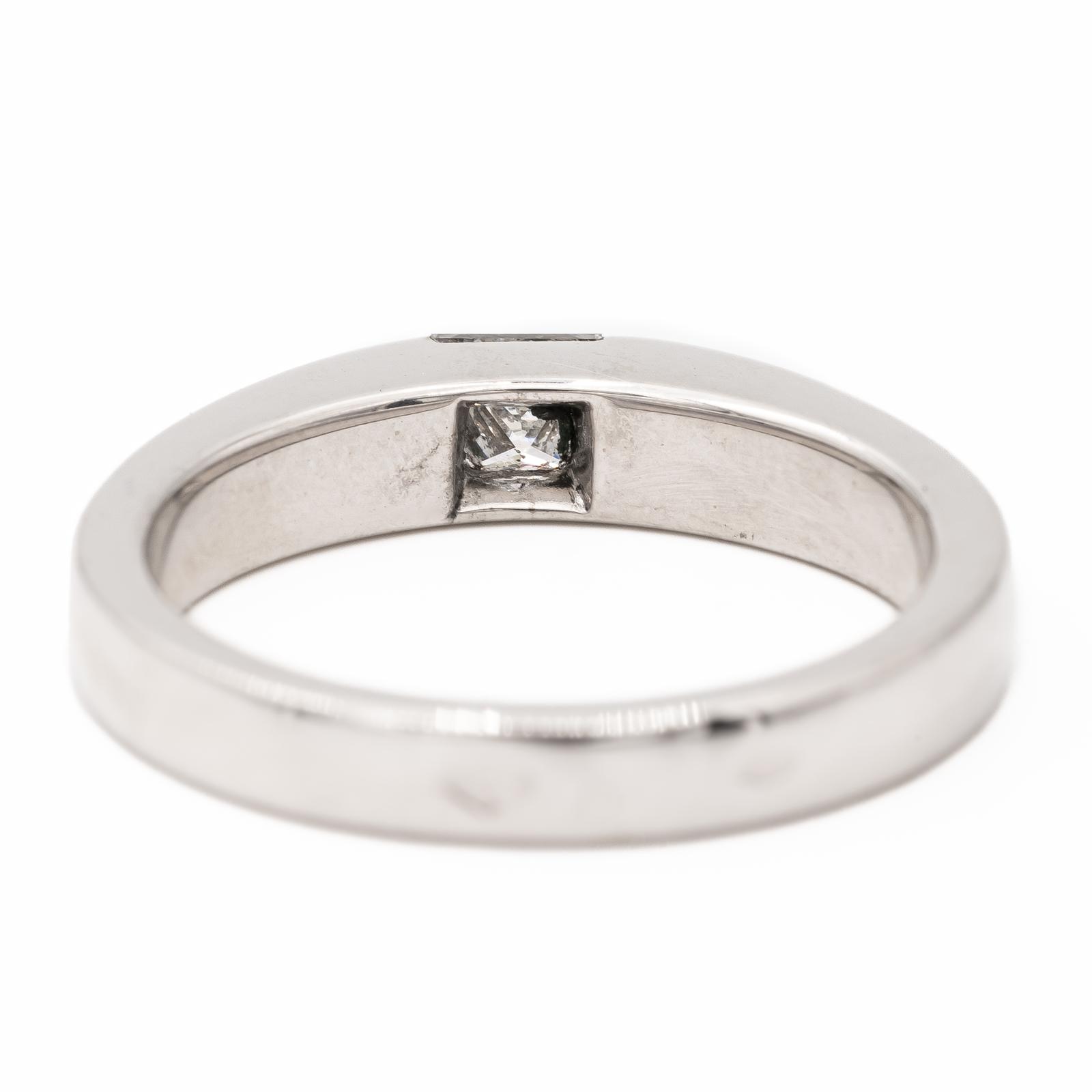 Cartier Tank Solitaire Ring White Gold Diamond