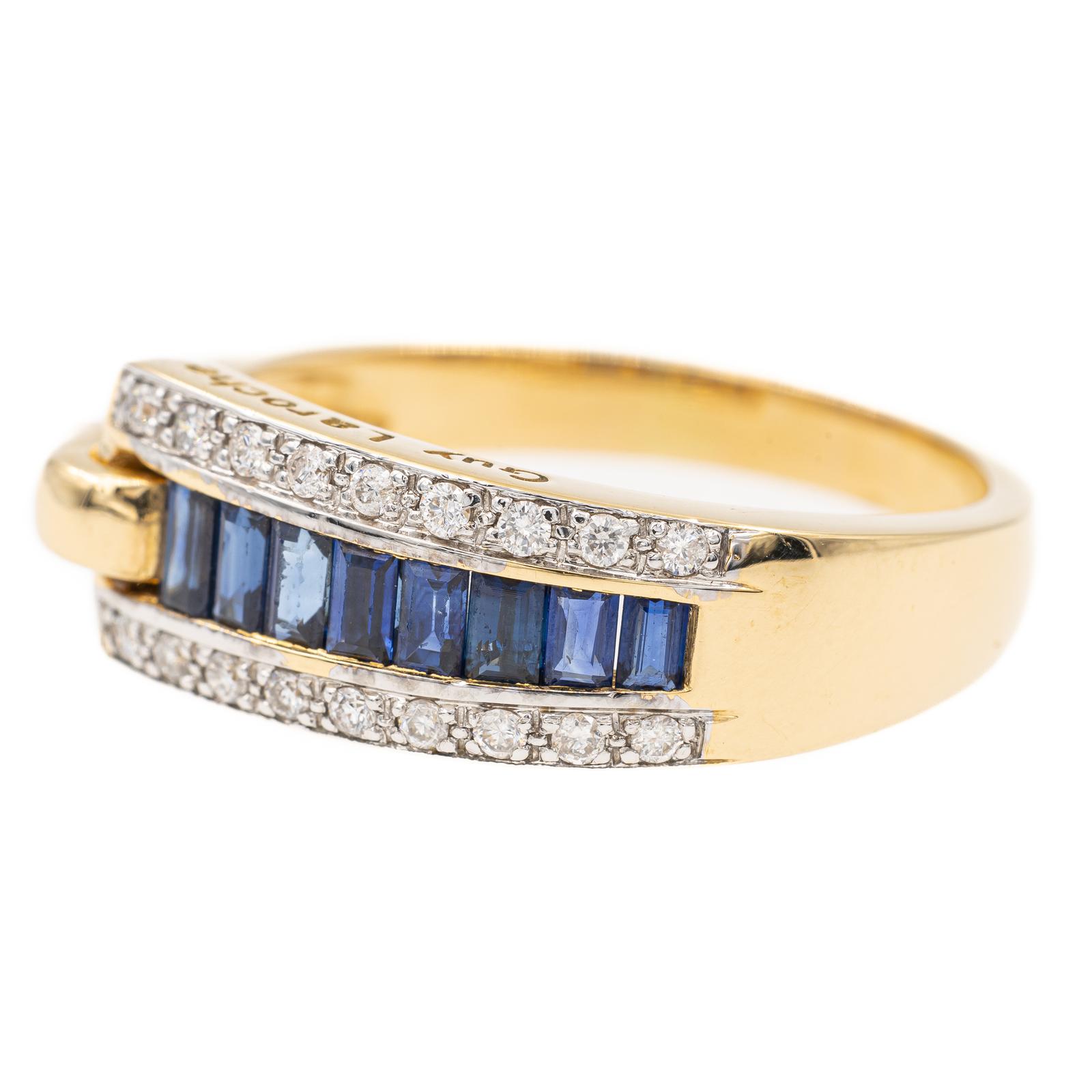 Guy Laroche Bague  Or jaune Saphir