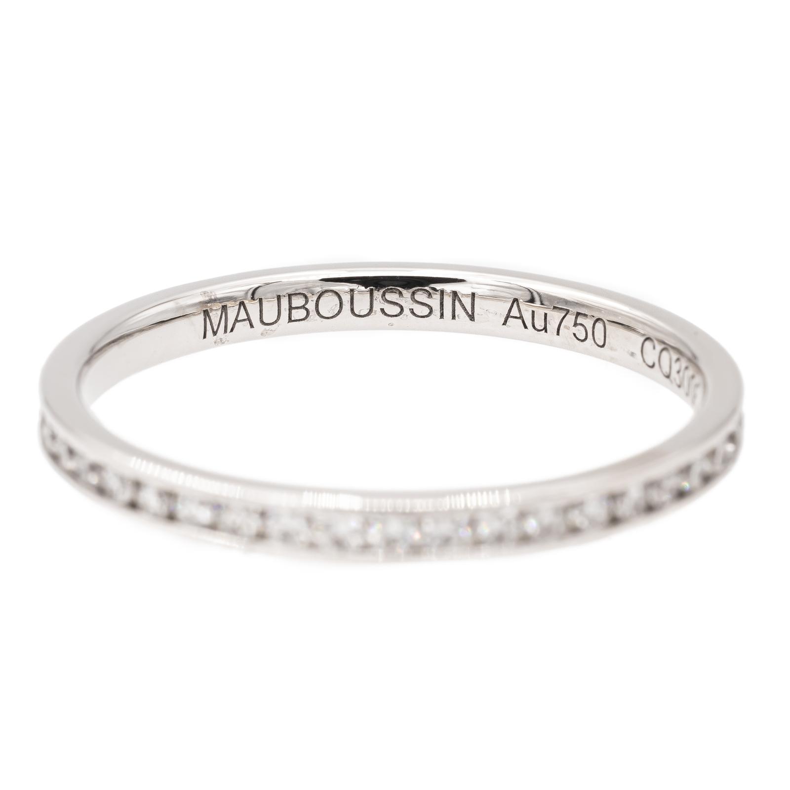 Mauboussin Wedding Ring Because I love it White gold Diamond