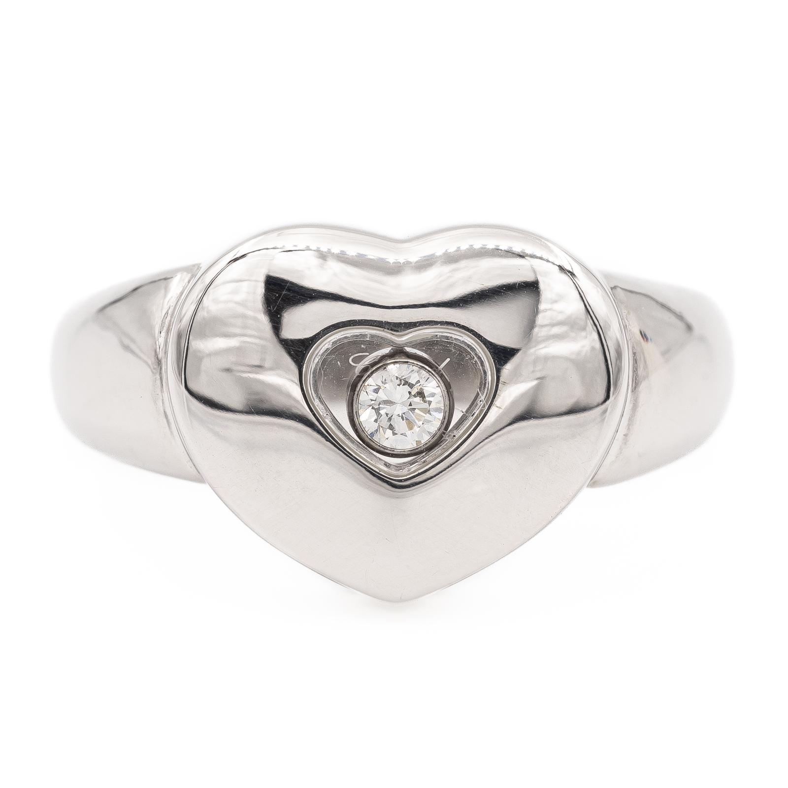 Chopard Bague Happy Diamonds Or blanc Diamant
