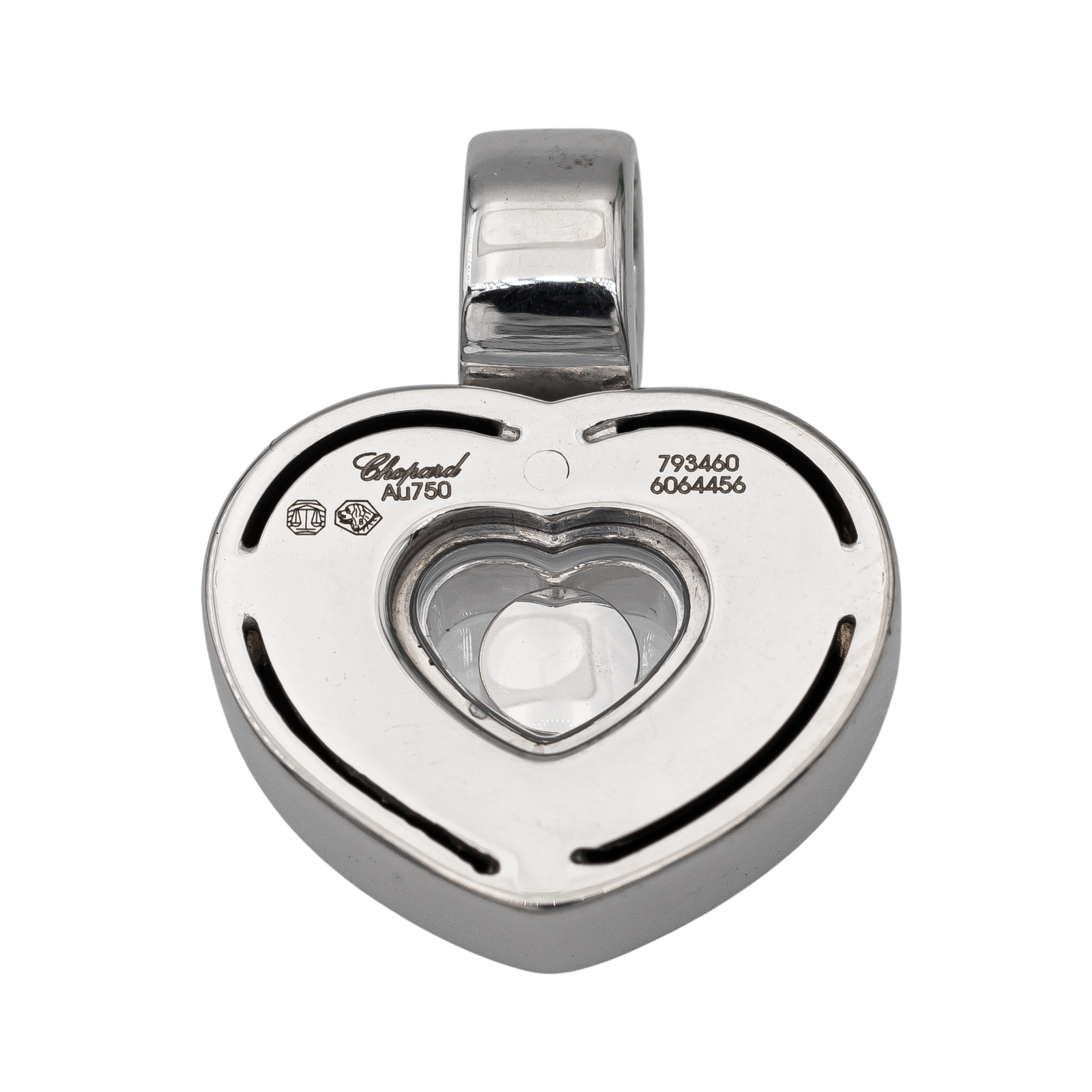 Chopard Happy Diamonds Heart Pendant White Gold Diamond