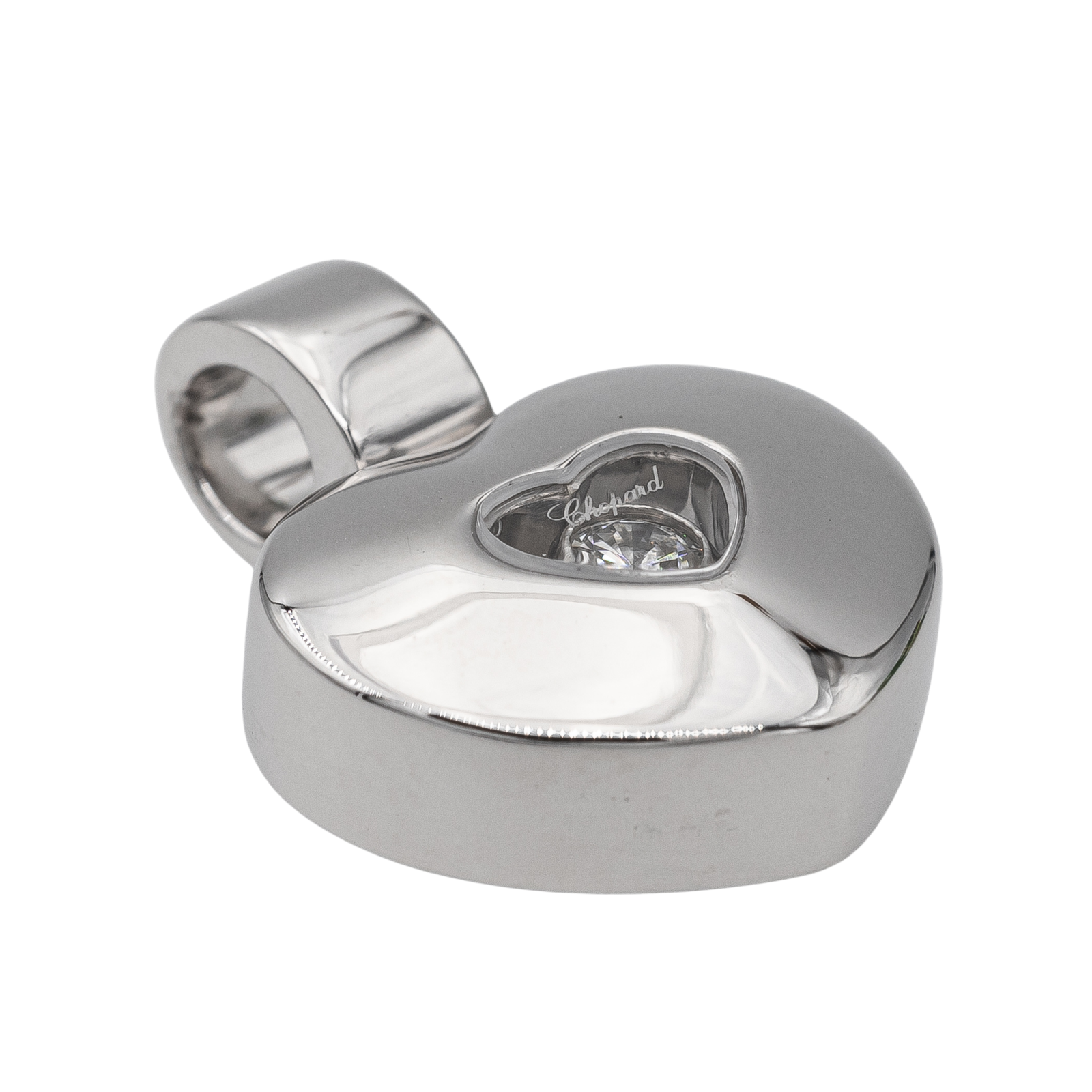 Chopard Happy Diamonds Heart Pendant White Gold Diamond