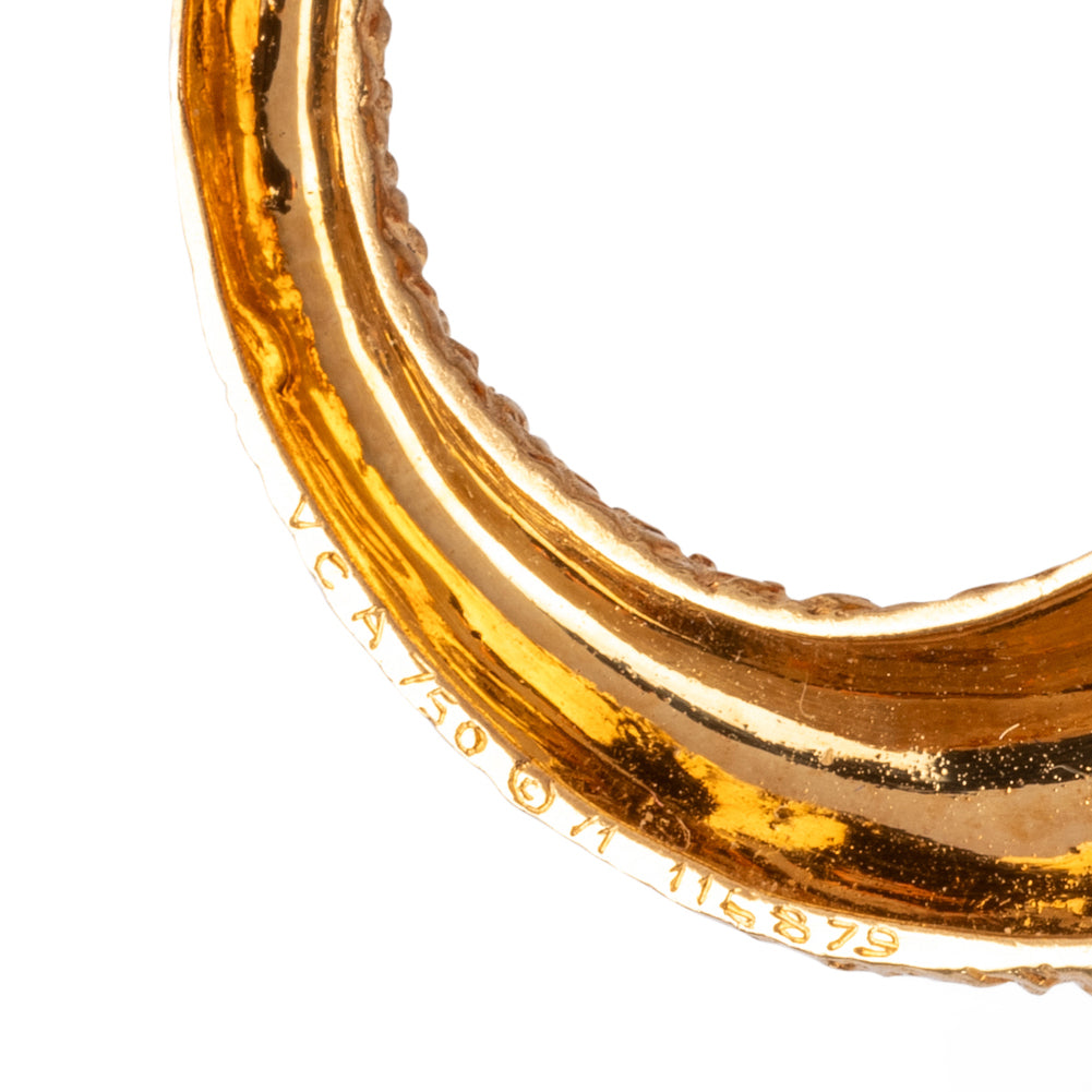Yellow gold and diamond earrings from Maison Boucheron, Serpent Bohème model