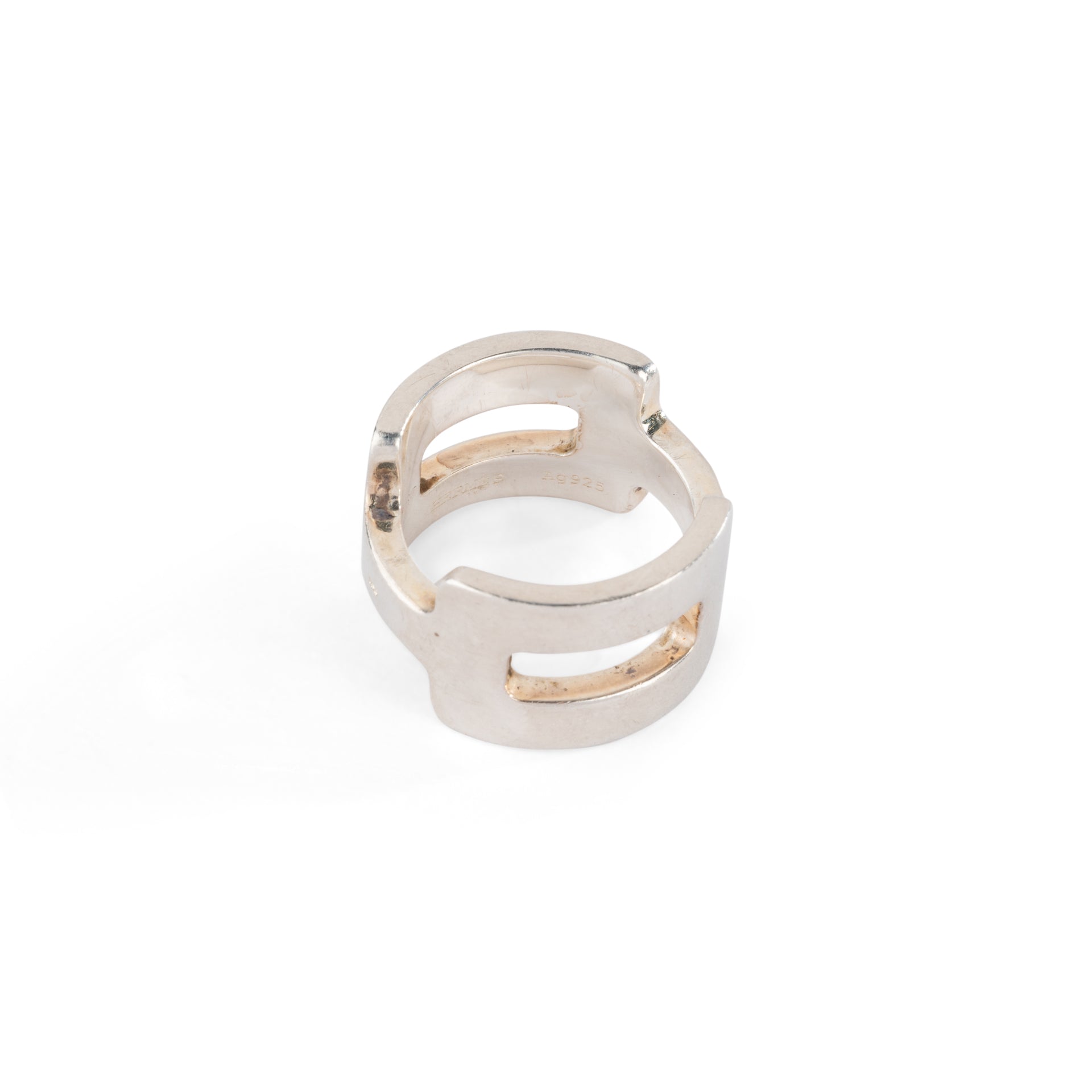 Hermès silver ring