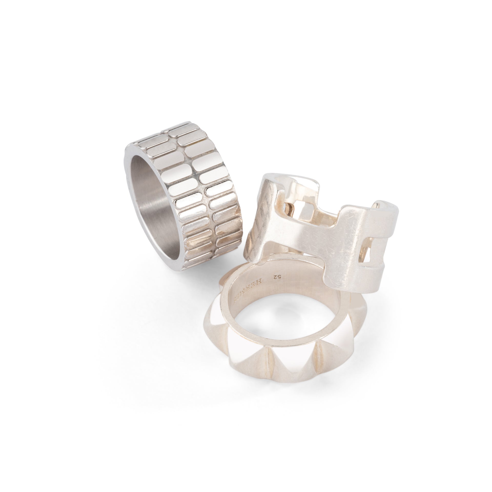 Hermès ring in white gold
