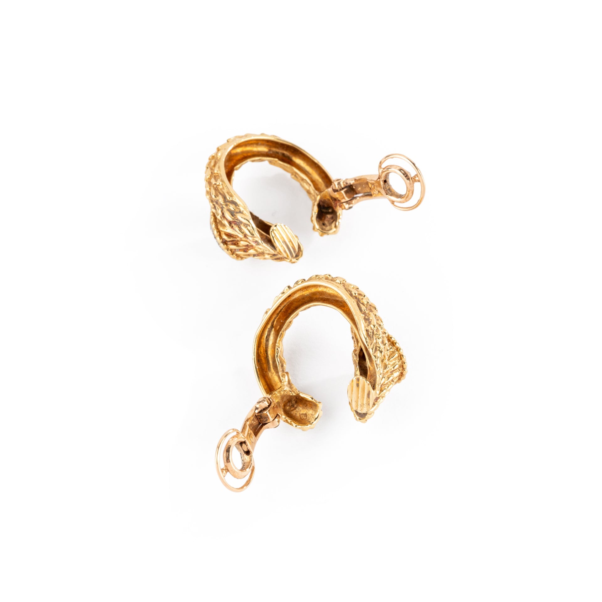 Yellow gold and diamond earrings from Maison Boucheron, Serpent Bohème model