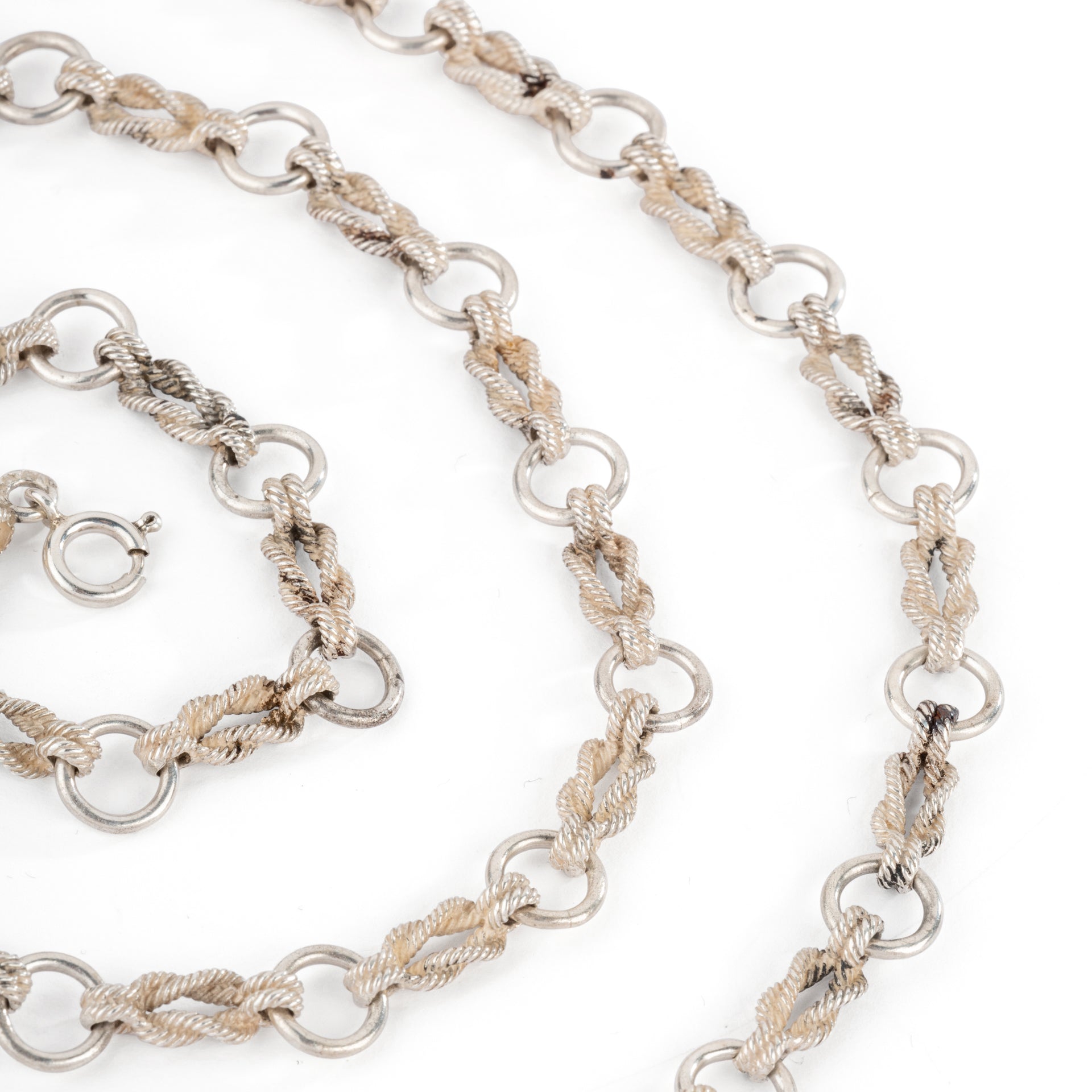 Silver necklace from Hermes, sailor knots, Audierne model