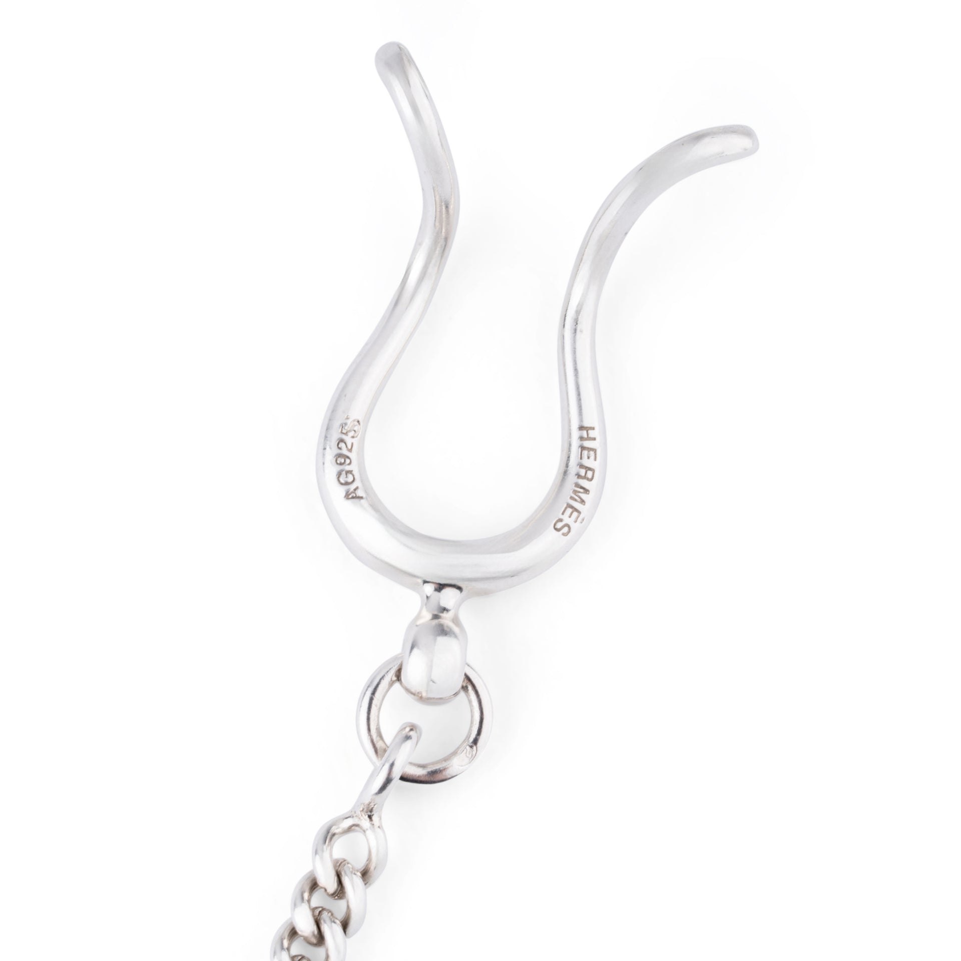Hermès silver necklace