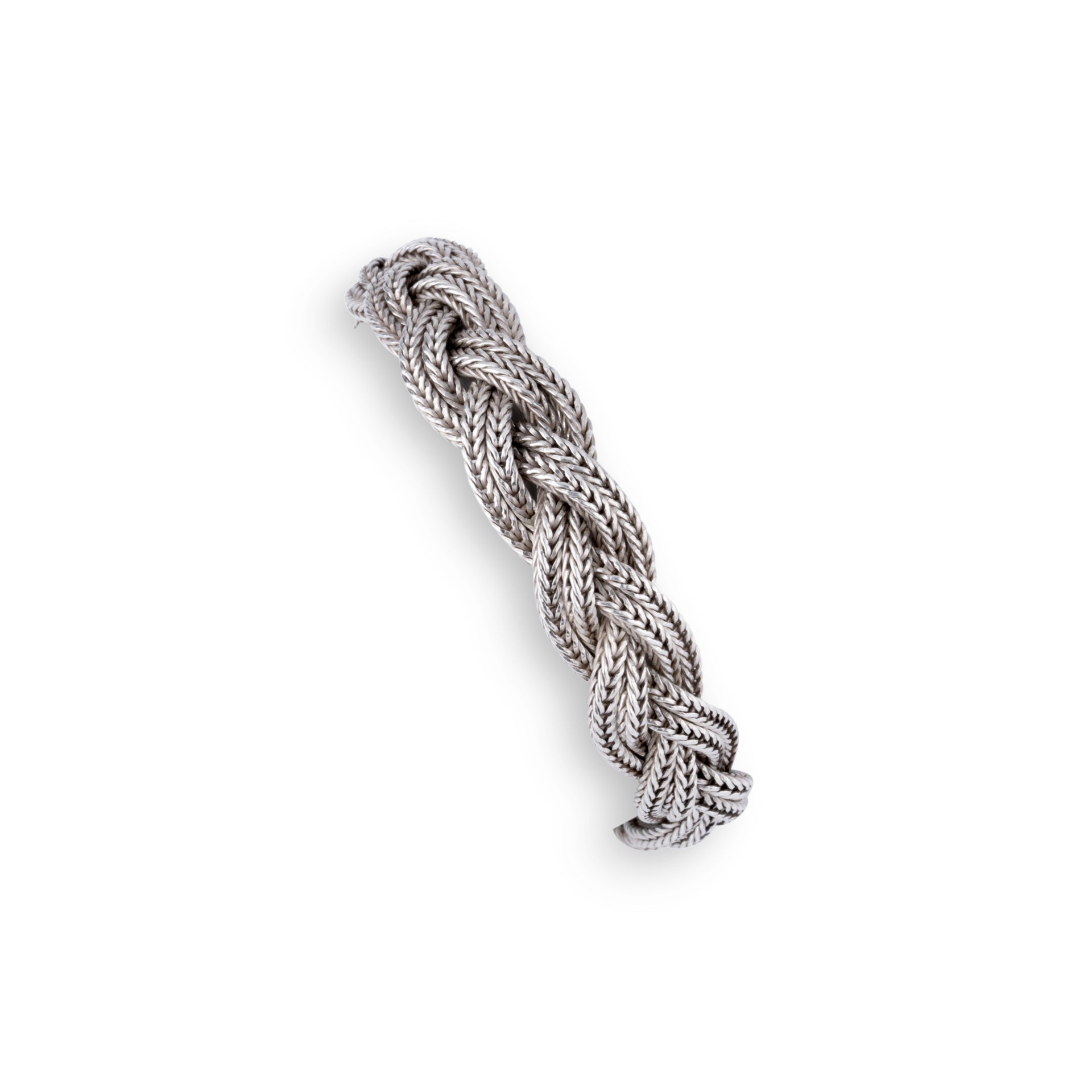 Hermès silver bracelet with stirrup clasp