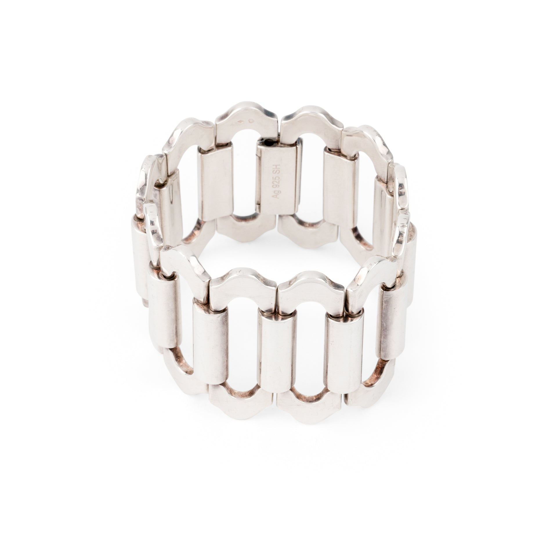 Silver bracelet from Hermès, Ondine model