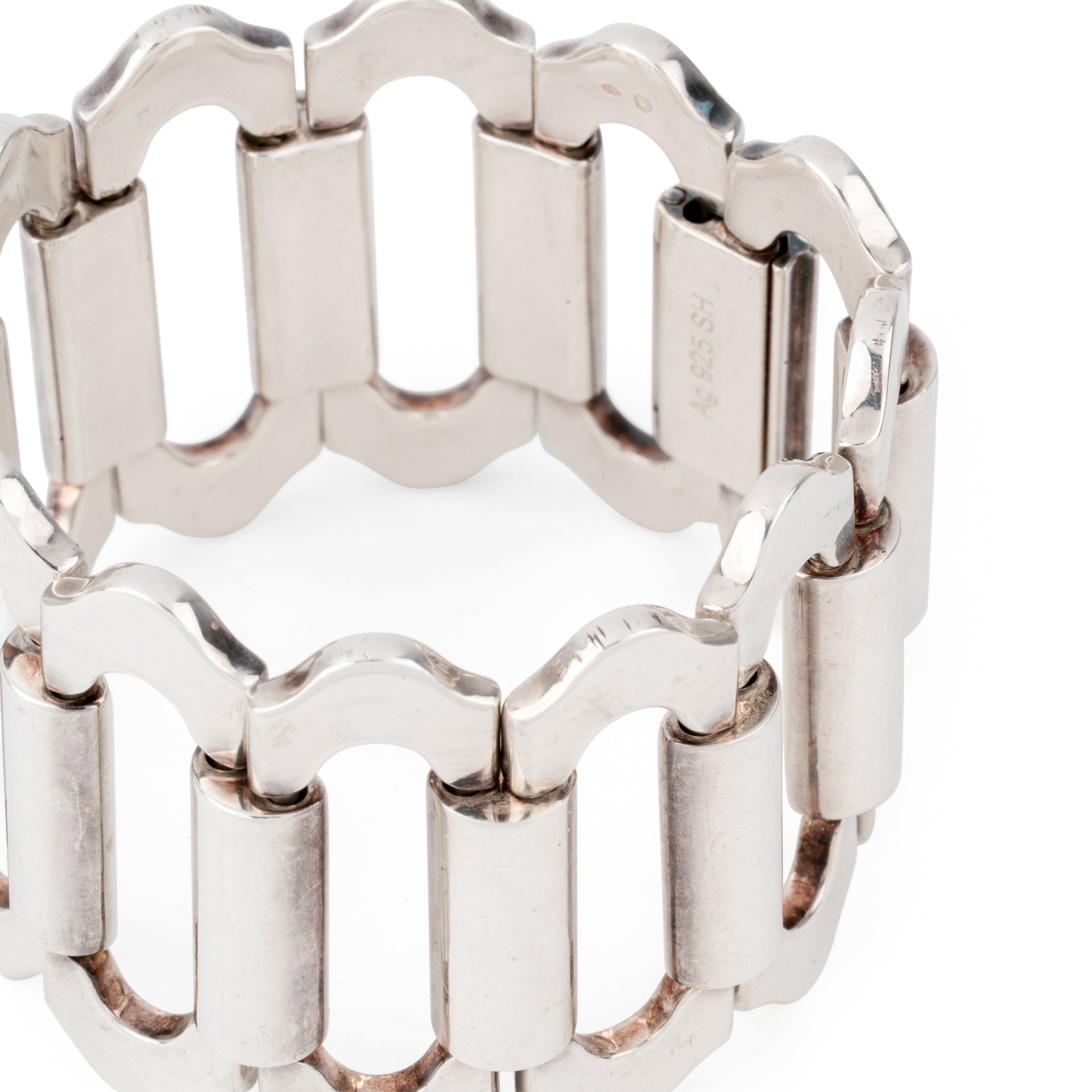 Silver bracelet from Hermès, Ondine model