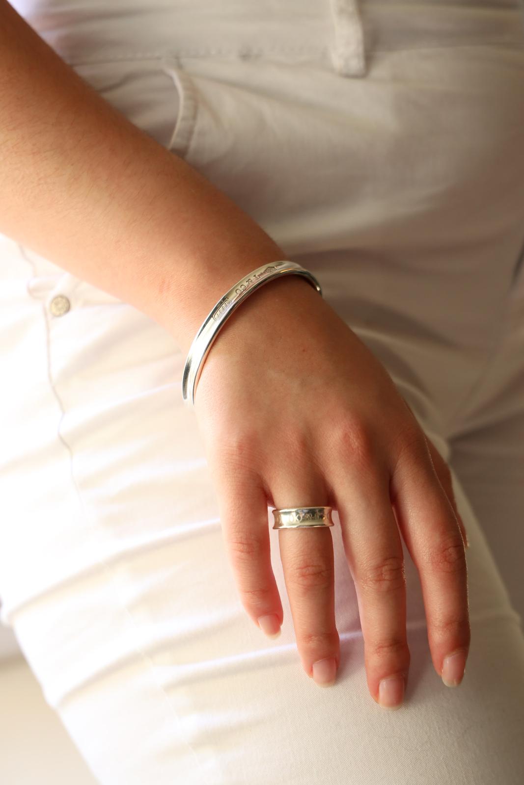 Tiffany & Co 1837 Silver Bangle Bracelet