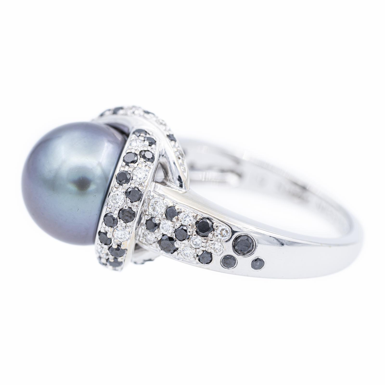 Mauboussin Caviar Mon Amour Cocktail Ring White Gold Pearl